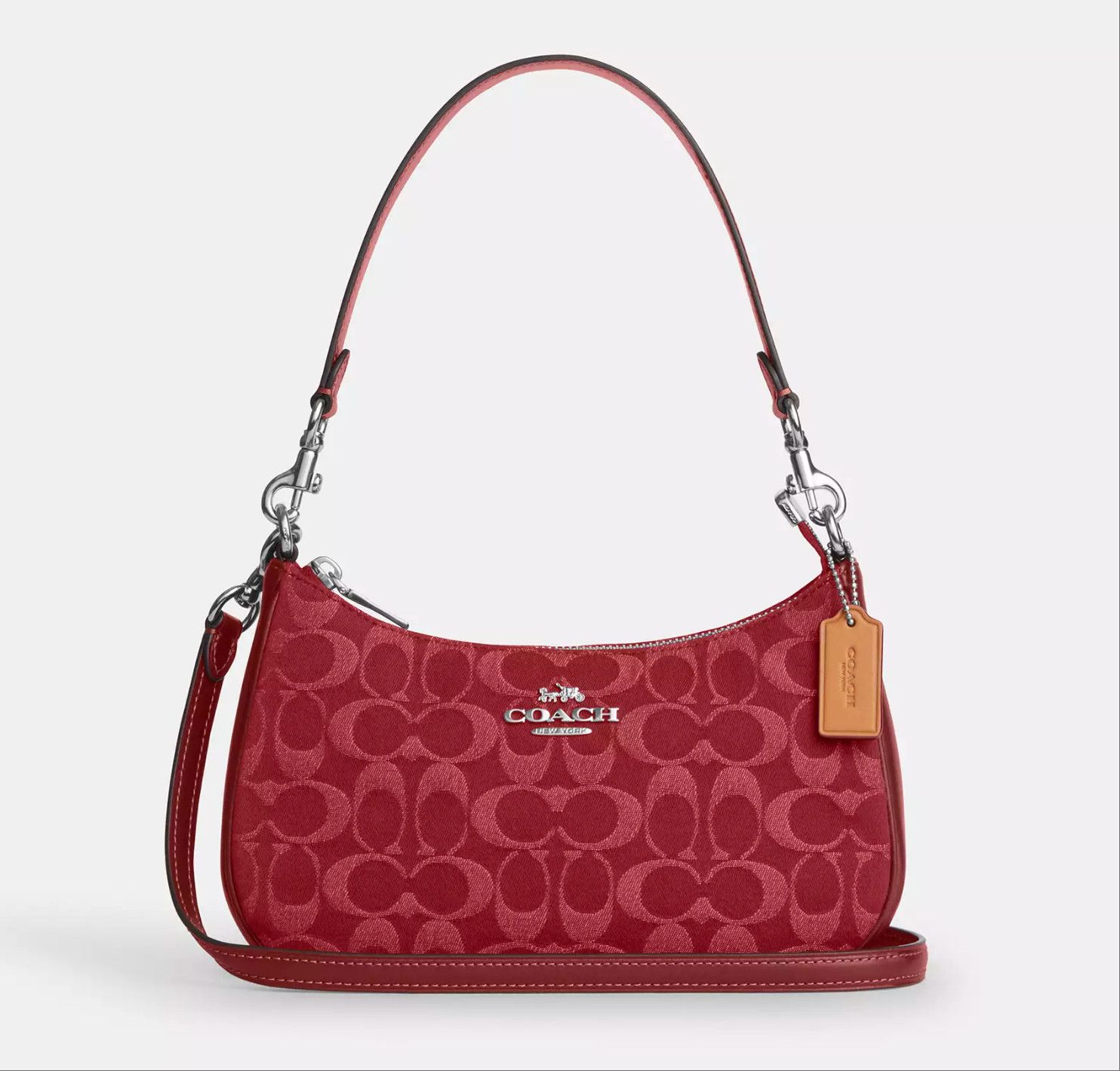 Coach Teri Shoulder Bag In Signature Denim CDE43 Size ONE SIZE - 9 Thumbnail