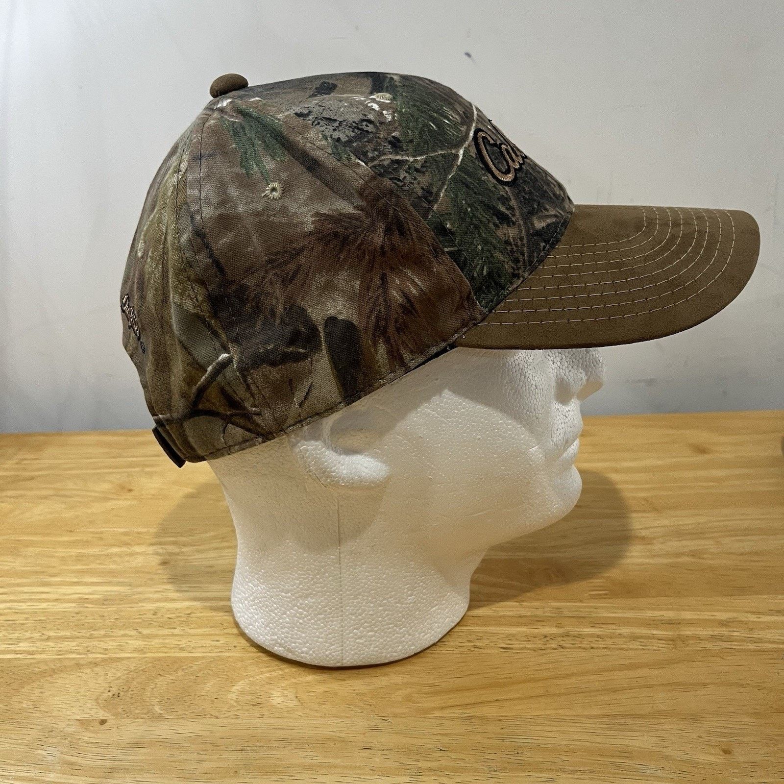 Cabelas Cabela’s Hunting Fishing Camo Cap Green Yellow Logo Size ONE SIZE - 5 Thumbnail