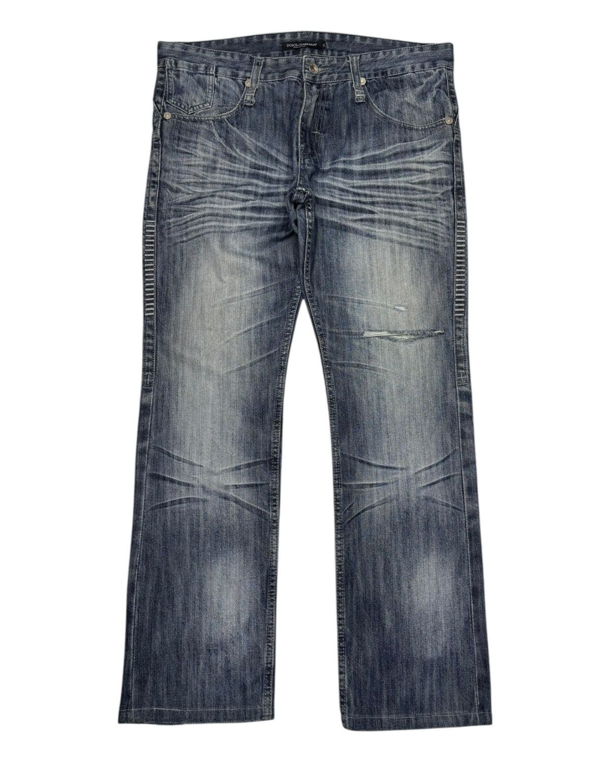 Dior Claw Mark Dolce & Gabbana Distressed Denim Jeans Size US 40 / EU 56 - 7 Thumbnail