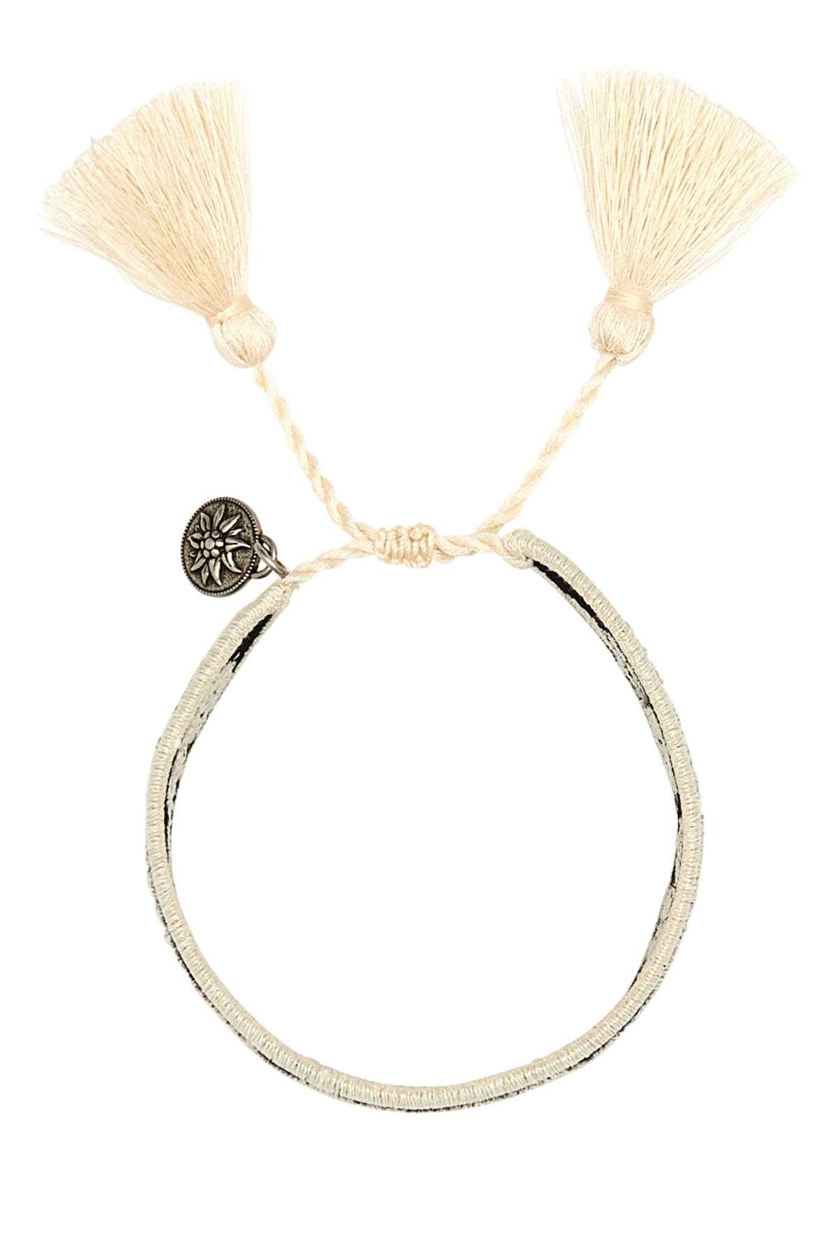 Prada Two-Tone Suede And Fabric Bracelet Size ONE SIZE - 1 Thumbnail