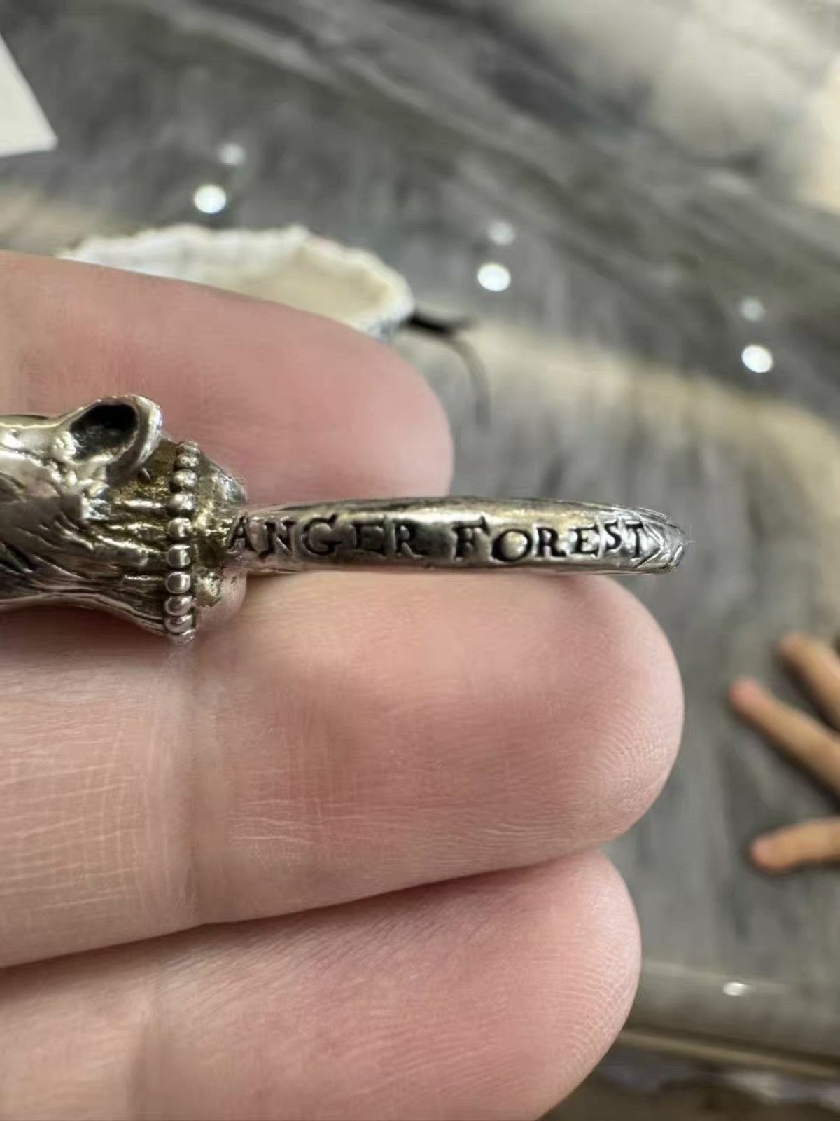 Gucci Gucci Anger Forest Wolfskopf-Ring Size ONE SIZE - 2 Thumbnail