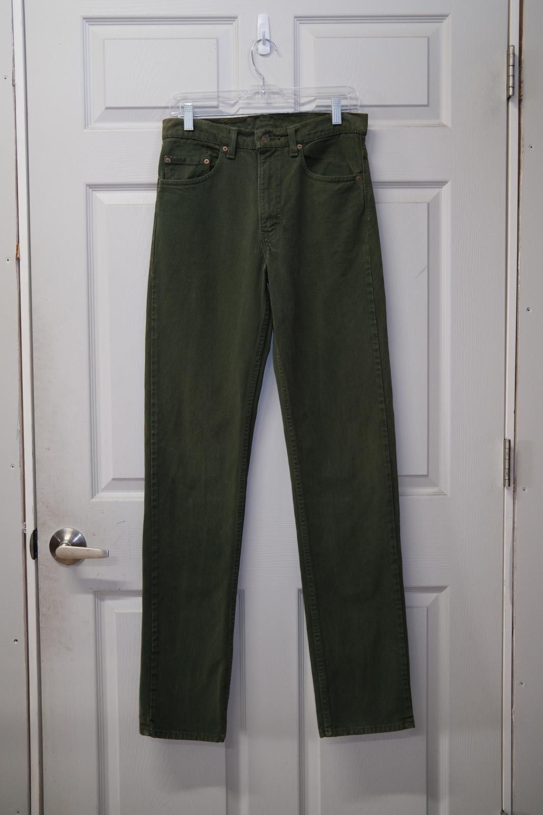 Levi's 90's Levi's 505 Regular Fit Green Straight-Leg-Pant Size 30" / US 8 / IT 44 - 1 Thumbnail