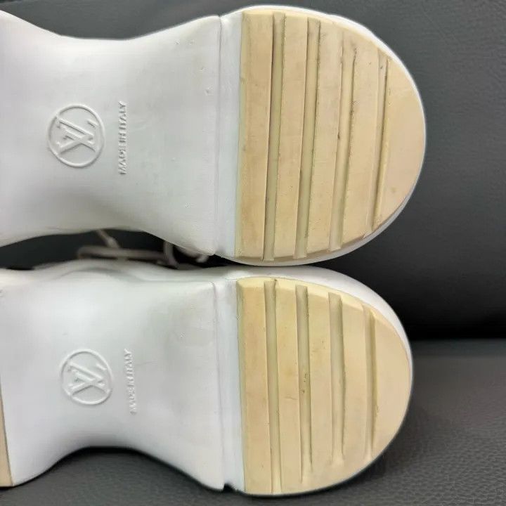Louis Vuitton Louis Vuitton White Brown Casual Sneakers -2508 Size US 5.5 / EU 38 - 4 Thumbnail