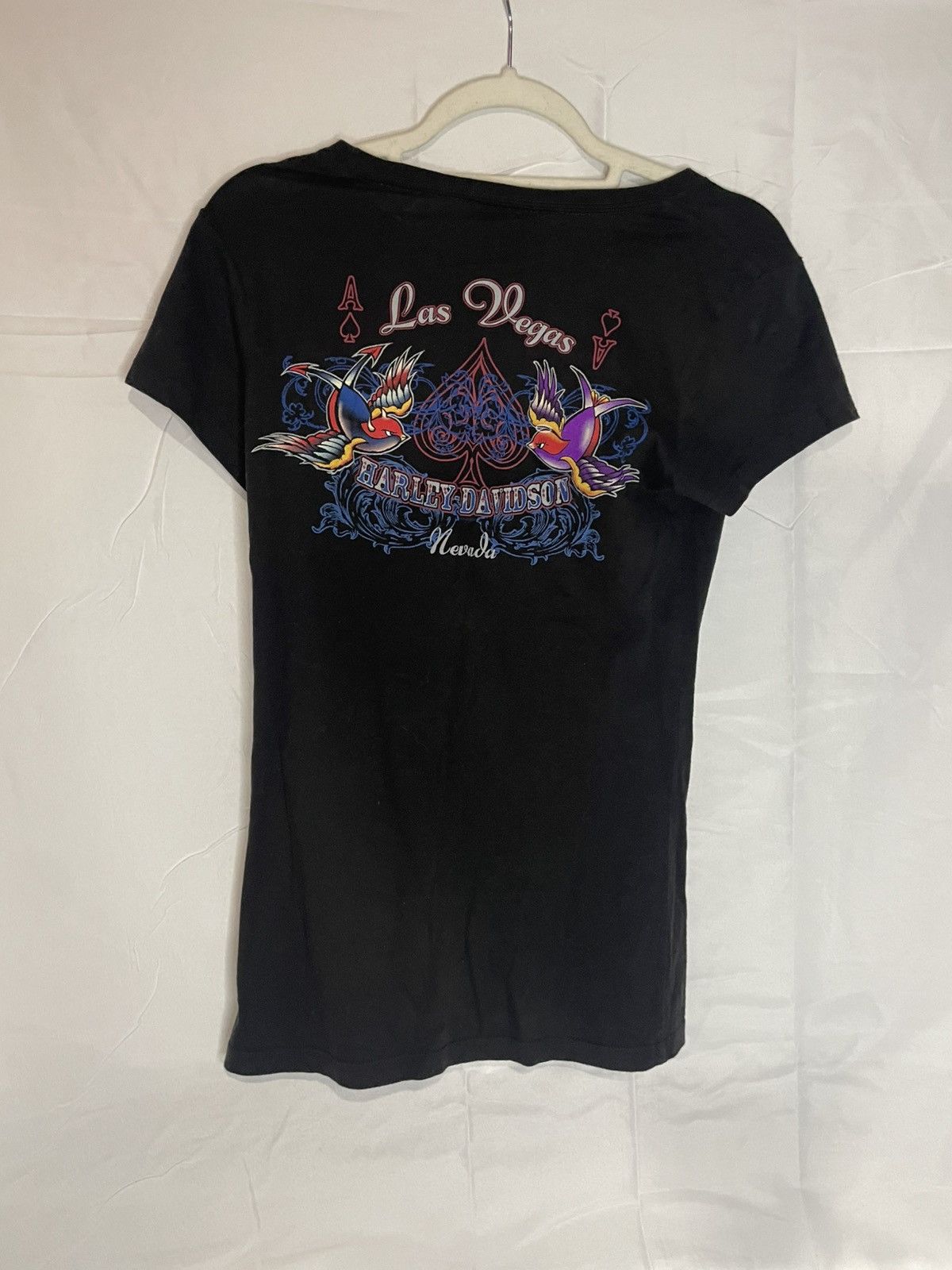 Harley Davidson 2000 Harley Davidson Las Vegas Nevada Aces & Doves Tight Fit Size M / US 6-8 / IT 42-44 - 2 Thumbnail