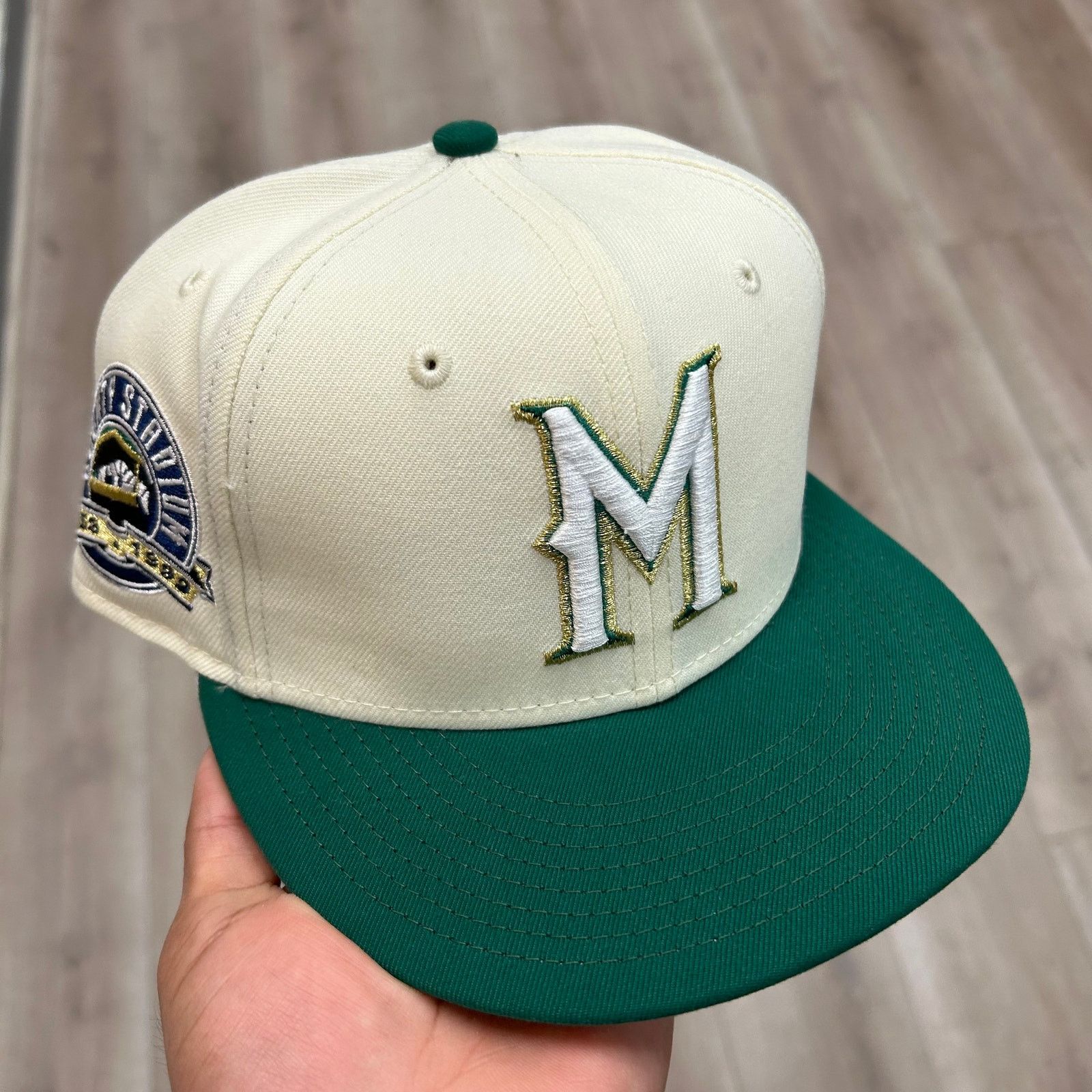New Era Milwaukee Brewers Hat Men 7 1/4 59Fifty New Era Fitted Cap Size ONE SIZE - 1 Thumbnail