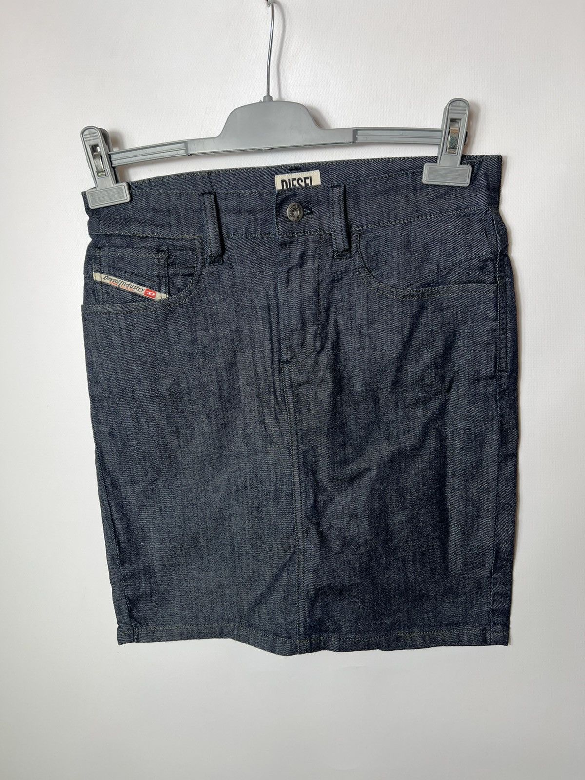 Diesel Vintage Y2K Diesel Industry Crazy Midi Denim Jeans Skirt Size 25" / US 0 / IT 36 - 1 Thumbnail