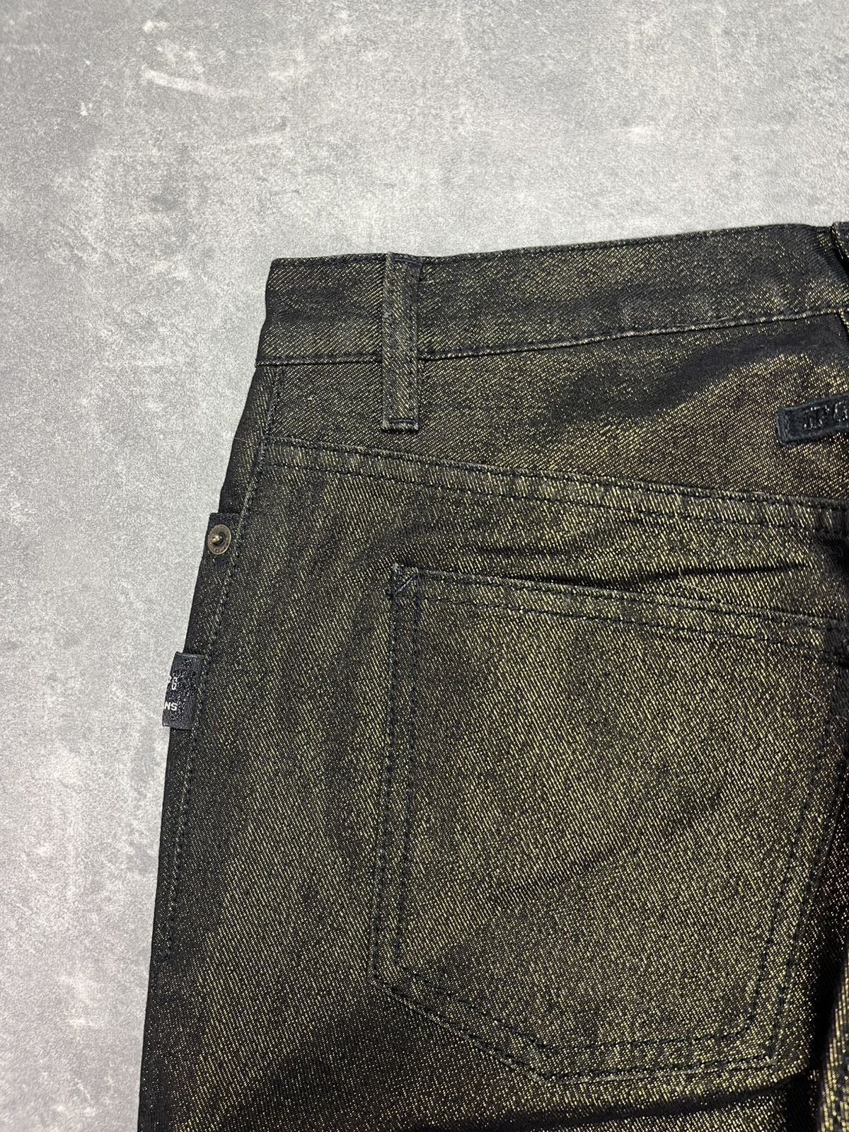 Jean Paul Gaultier DSWT Jean Paul Gaultier Long Glitter Denim Jeans 28 Size 28" / US 6 / IT 42 - 13 Thumbnail