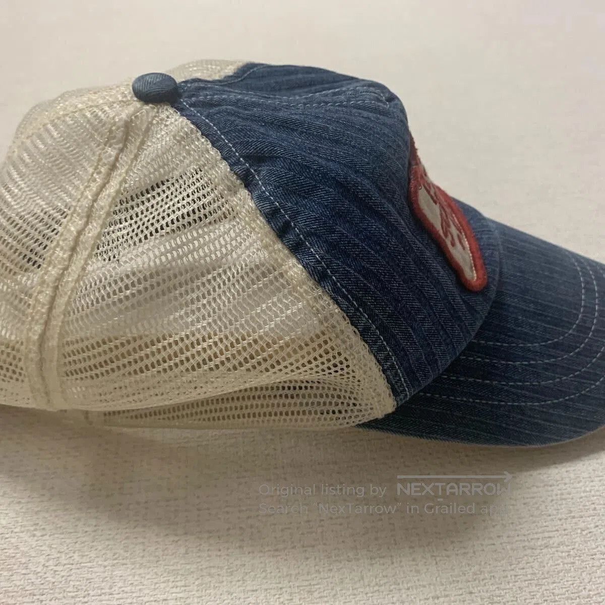 RRL Ralph Lauren 2013 Double RL RRL Indigo HBT Trucker Cap. Size ONE SIZE - 6 Thumbnail