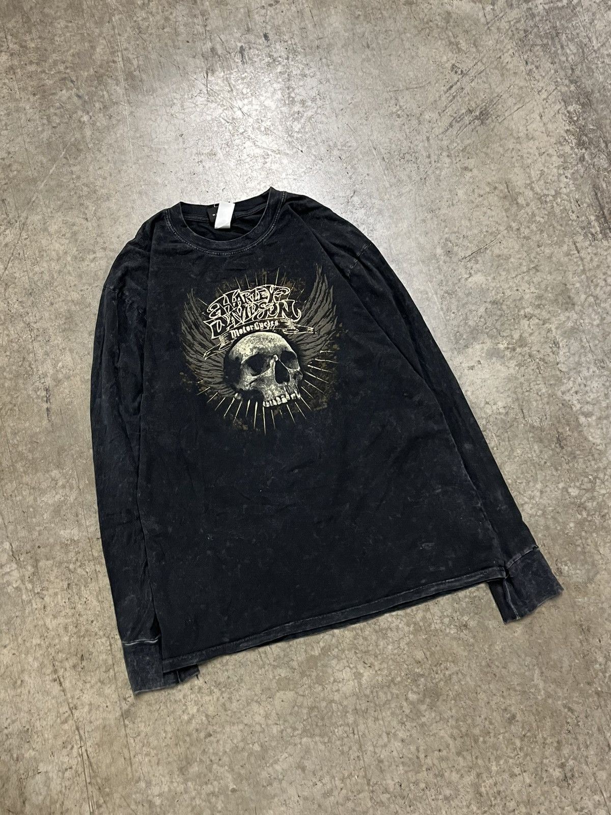 Harley Davidson × Vintage Harley Davidson vintage longsleeve graphic tee grunge hype Size US L / EU 52-54 / 3 - 1 Thumbnail