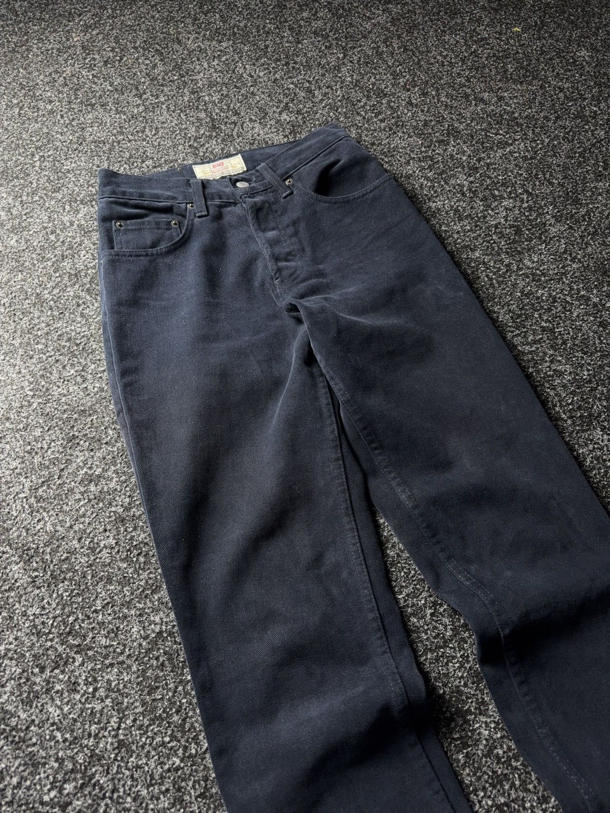 Levi's Vintage Clothing Rare RETRO 80s Levi’s 440 Navy Corduroy Pants Made in It Size 27" / US 4 / IT 40 - 6 Thumbnail