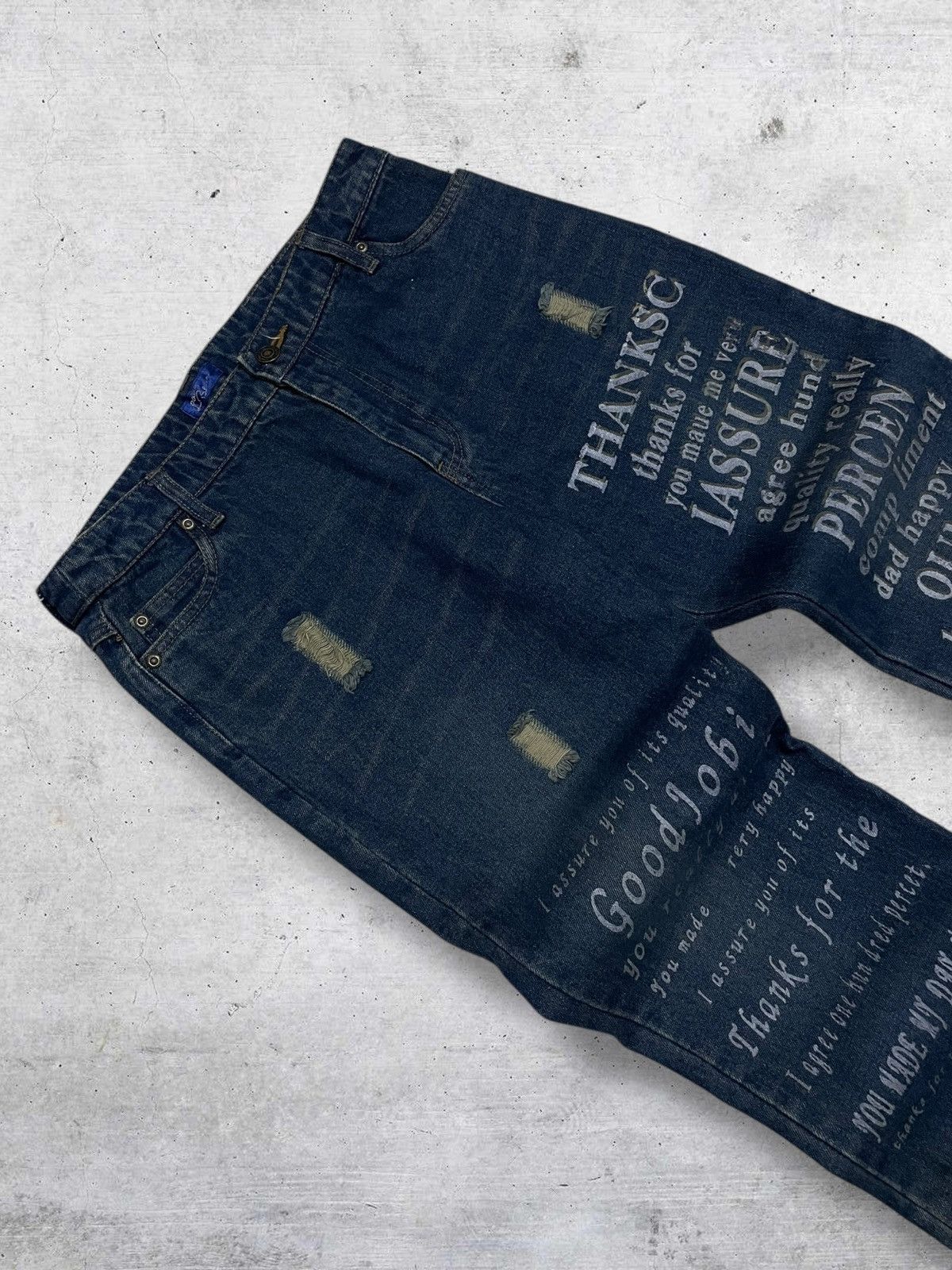 Hysteric Glamour LADY BLUE 1990S JAPAN DESIGNER EXPERIMENTAL POETIC DENIM Size US 29 - 7 Thumbnail