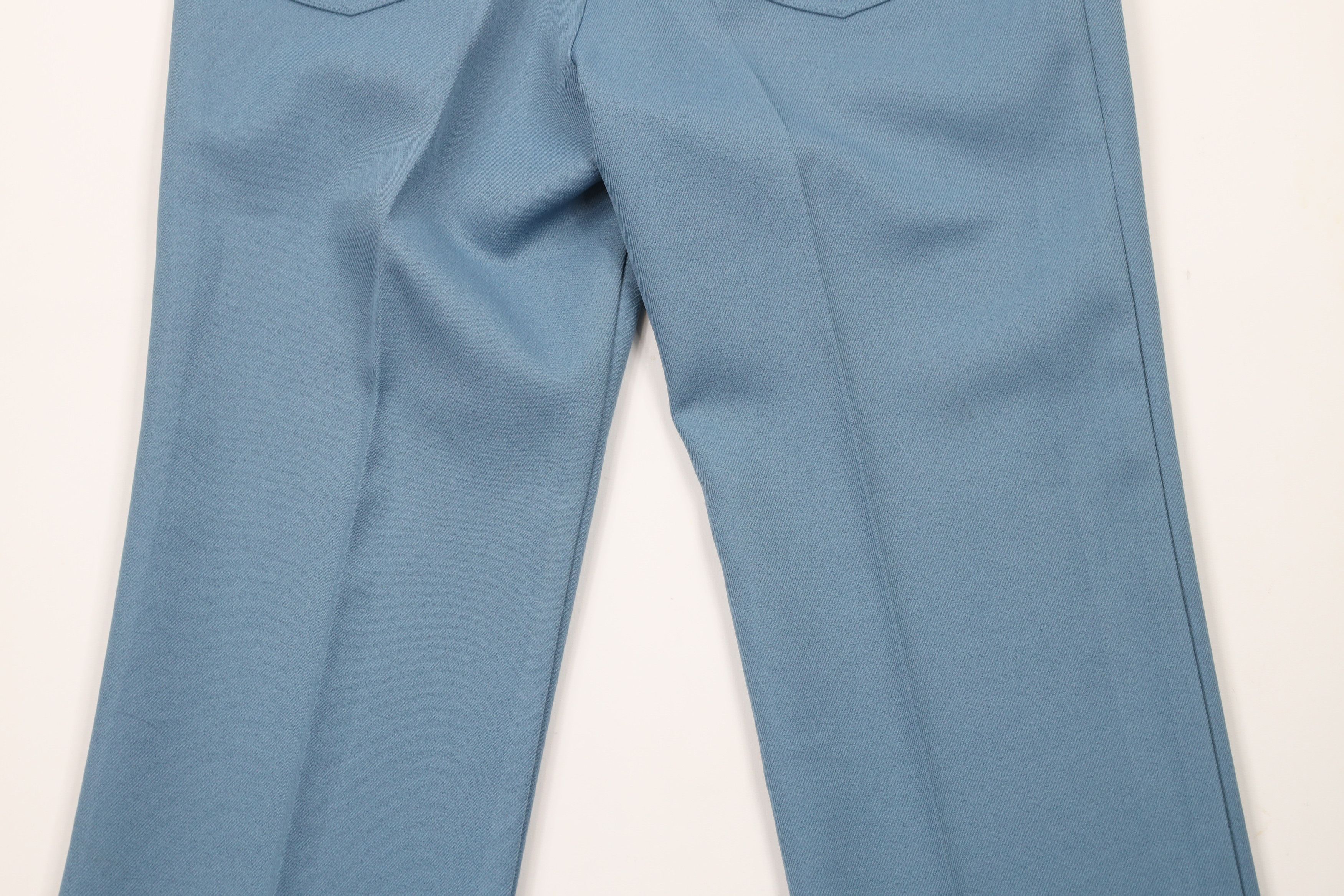Vintage Vintage 90s Streetwear Knit Flared Chino Pants Blue Size US 32 / EU 48 - 10 Thumbnail
