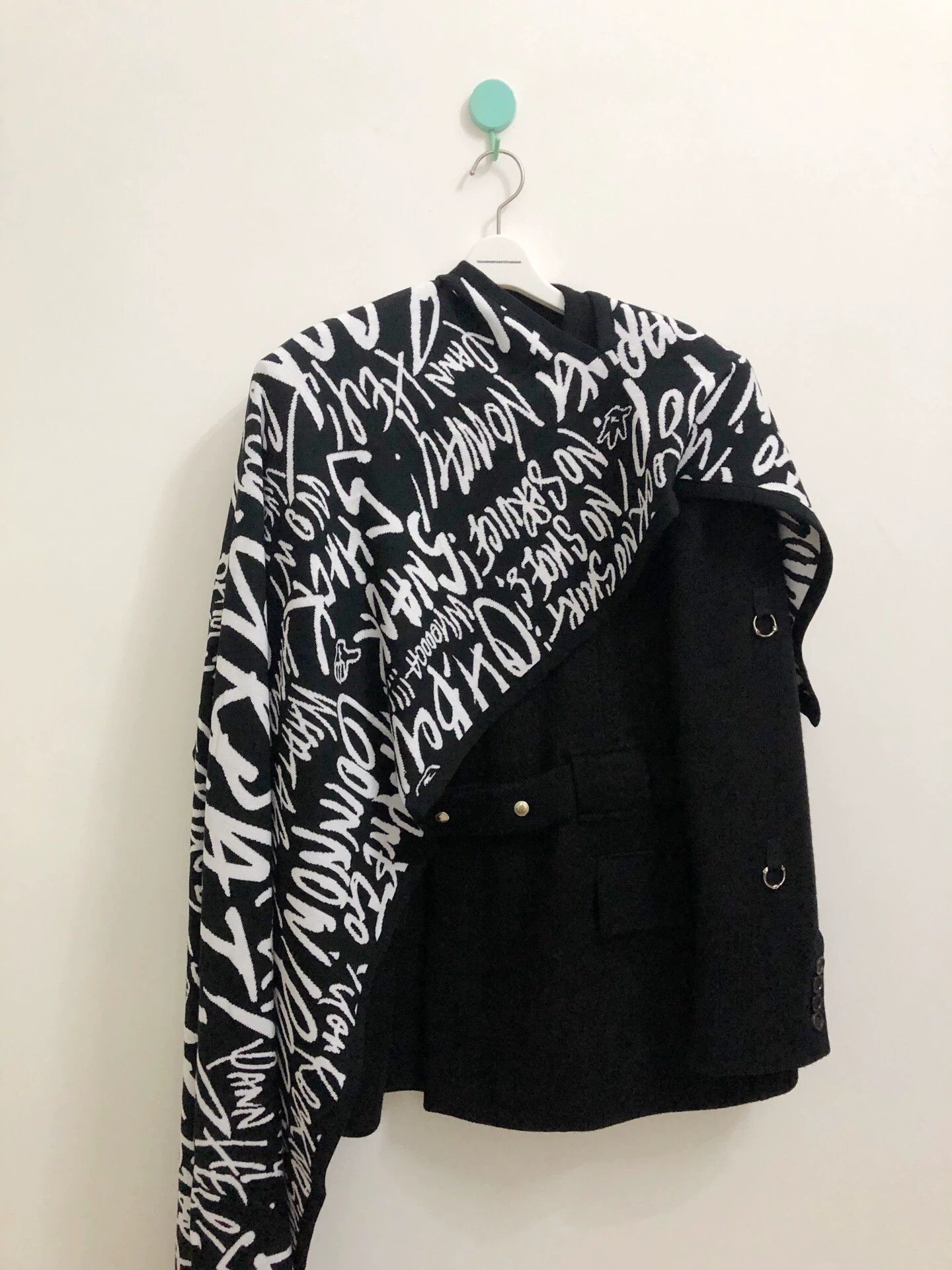 Takahiromiyashita The Soloist. TAKAHIROMIYASHITA THE soloist scarf&cape double-sided Size ONE SIZE - 2 Thumbnail