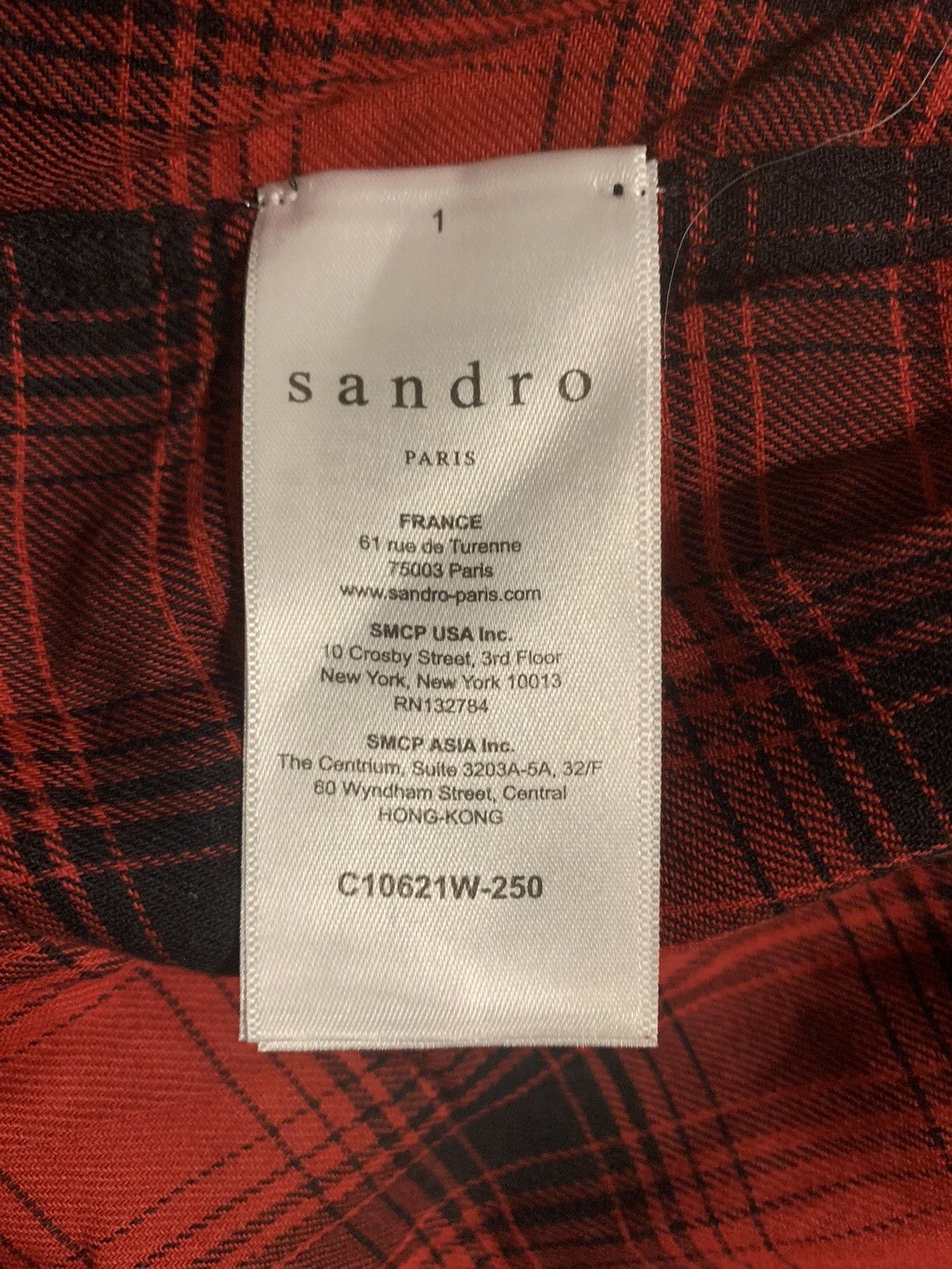 Sandro Sandro Plaid Button Up Shirt Size US XL / EU 56 / 4 - 4 Thumbnail