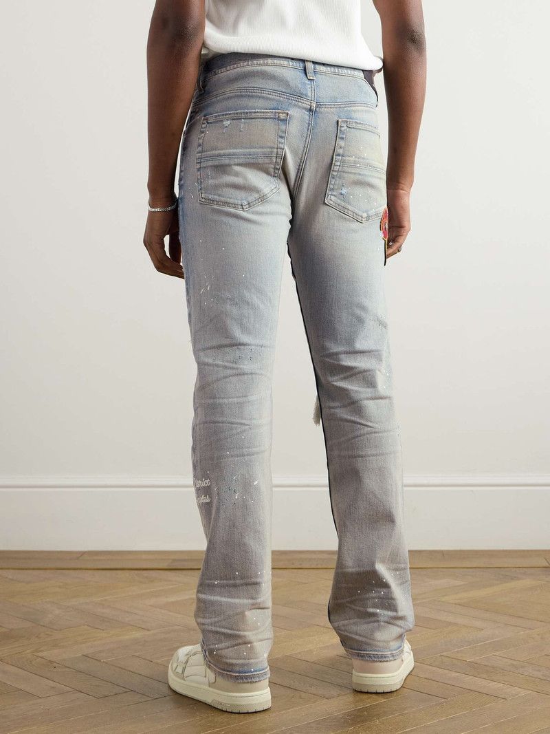 Amiri oc11z0126 Skinny-Fit Distressed Paint-Splattered Jeans Size US 30 / EU 46 - 4 Thumbnail