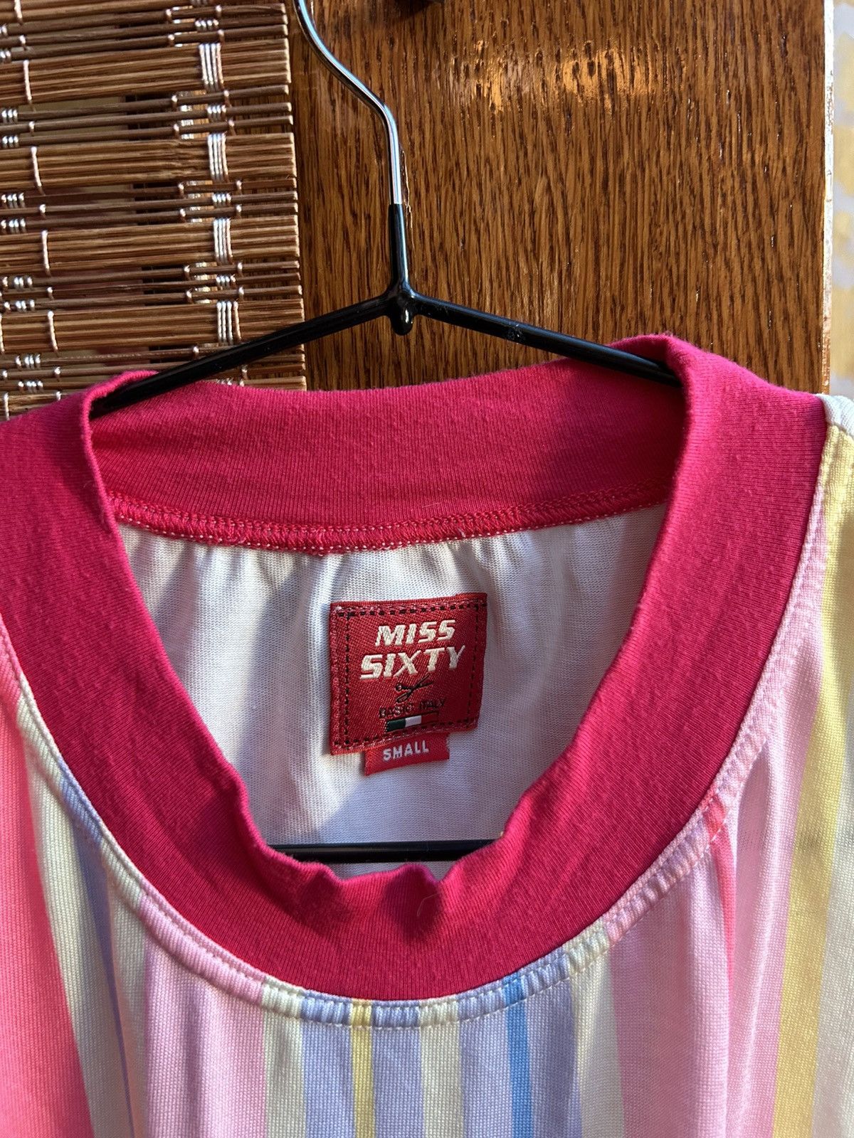 Miss Sixty Y2K Miss Sixty Y2K Striped Sleeveless Tank Top Womens Small Size S / US 4 / IT 40 - 6 Thumbnail