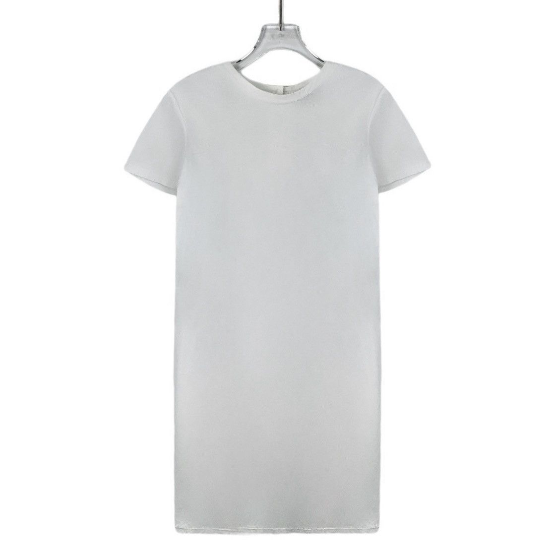 Chanel Chanel White Double C Crew Neck Short Sleeve Dress K26WX Size S / US 4 / IT 40 - 1 Thumbnail