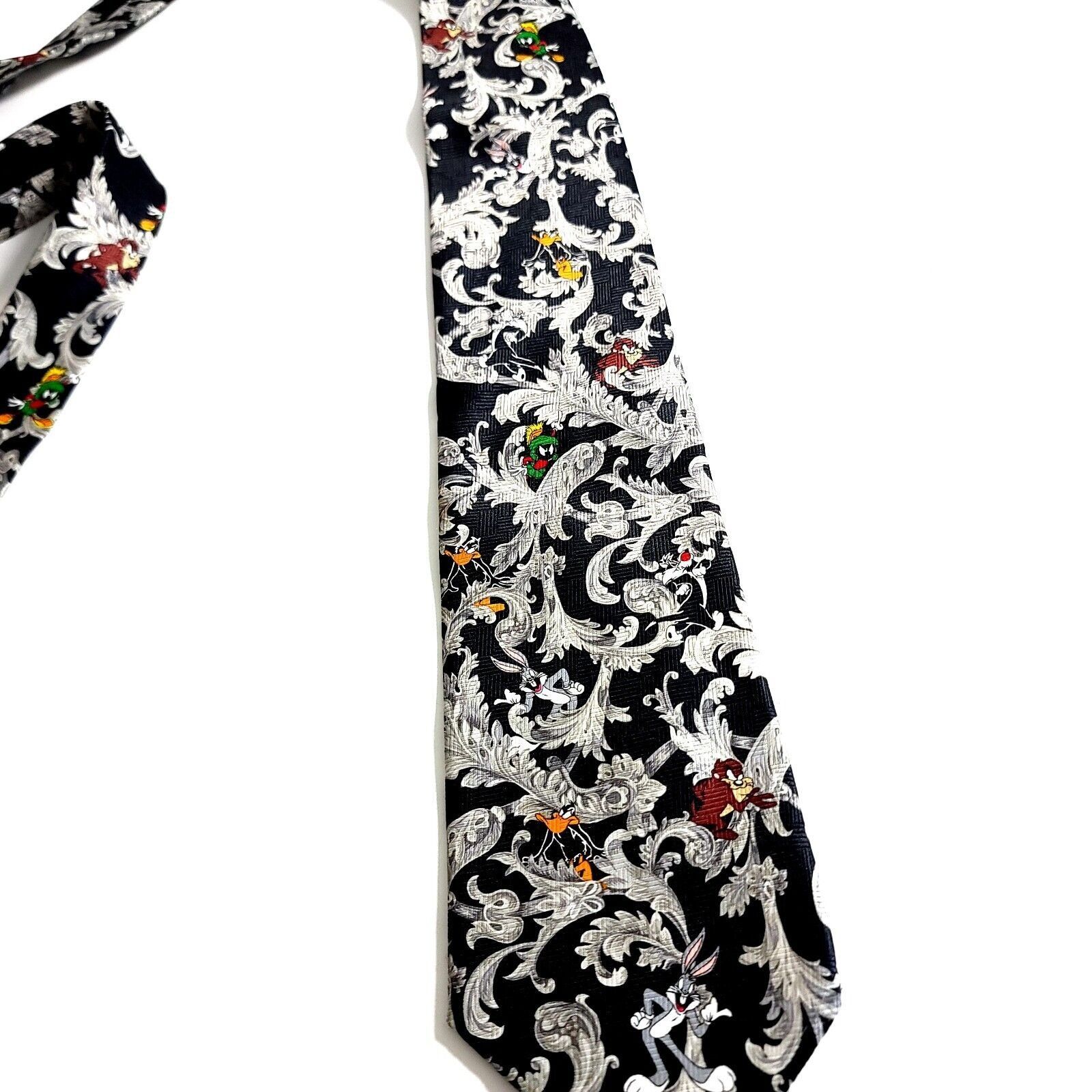 Warner Bros Looney Tunes Warner Brothers Polyester Black Baroque Print S Size ONE SIZE - 4 Thumbnail