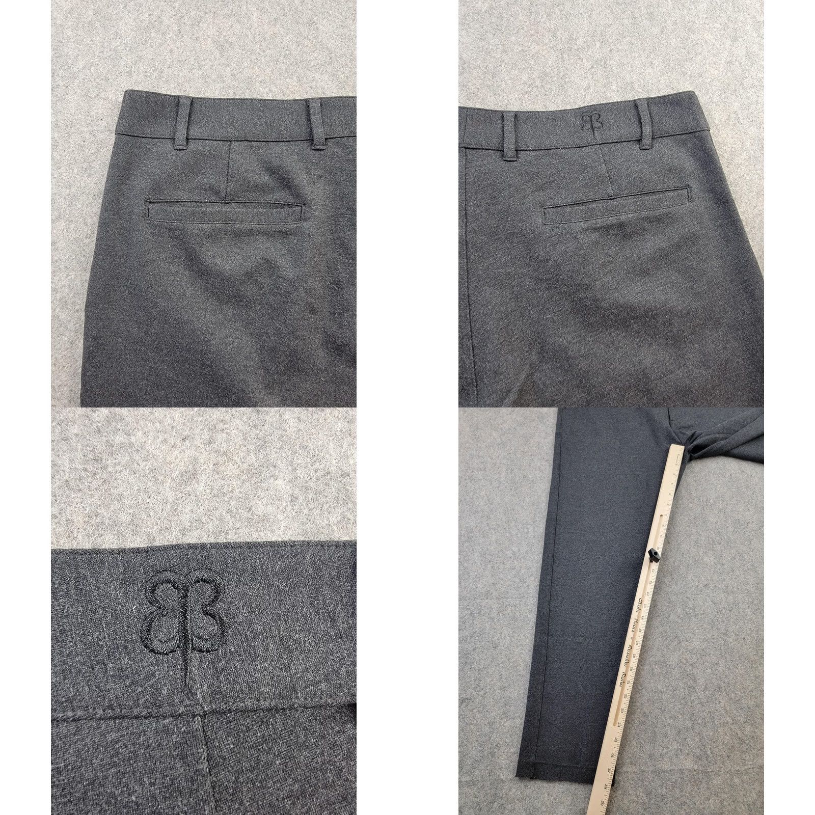 Vintage Betabrand Pants Womens 34x30 Gray Stretch Work Slacks Office Dress Pants Size 24" / US 00 / IT 34 - 8 Thumbnail