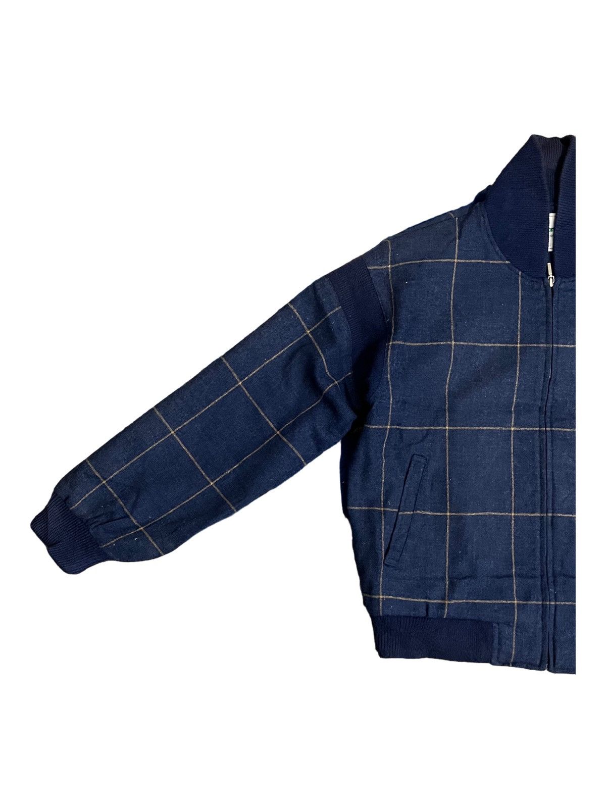 Grand Slam × Japanese Brand Vintage Grand Slam Blue Plaid Checker Quarter Zip Size US L / EU 52-54 / 3 - 2 Thumbnail