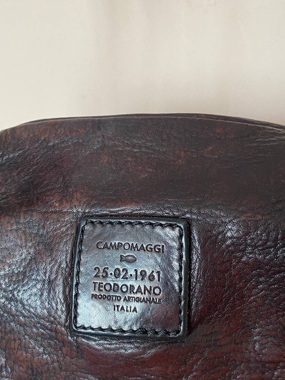 Vintage Campomaggi Sling Crossbody Bag Distressed Leather Easy Size ONE SIZE - 10 Thumbnail