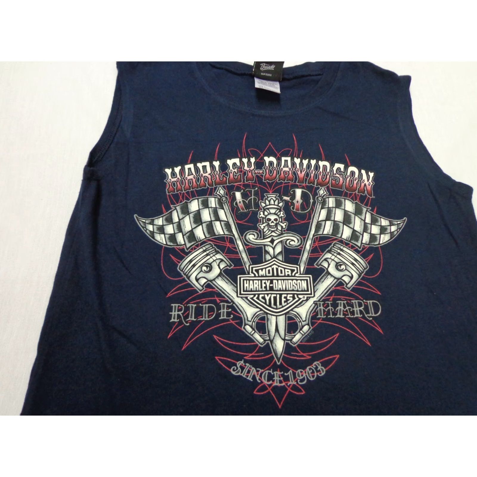 Harley Davidson Harley Davidson Tank Top Smoky Mountains Blue Sleeveless Shirt Small Mens Size US S / EU 44-46 / 1 - 2 Thumbnail