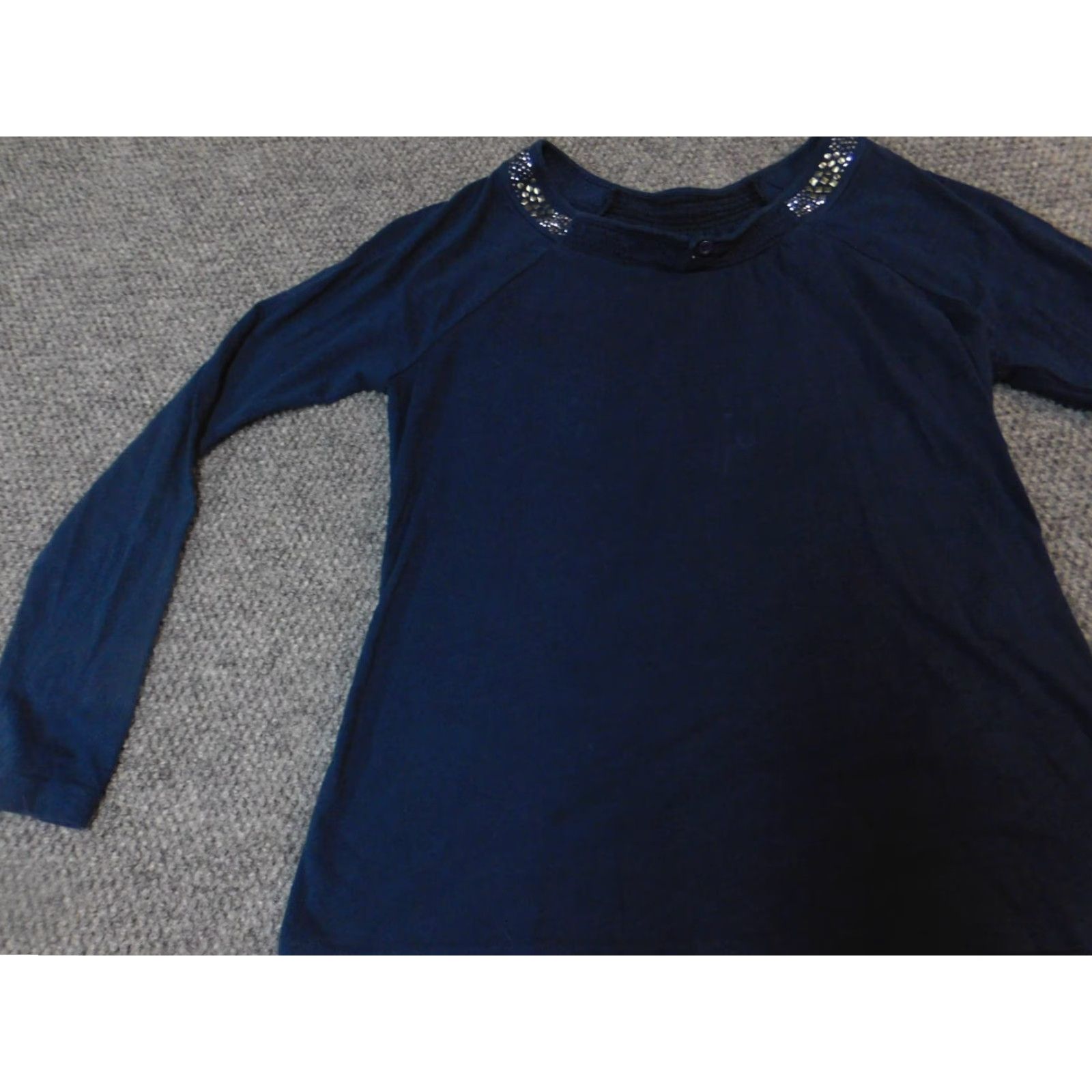 Faded Glory **Faded Glory Womens Blue Collared Medium Blouse Pullover** User: **Faded Glory Womens Medium Blue Collared Blouse Pullover** Size M / US 6-8 / IT 42-44 - 3 Thumbnail