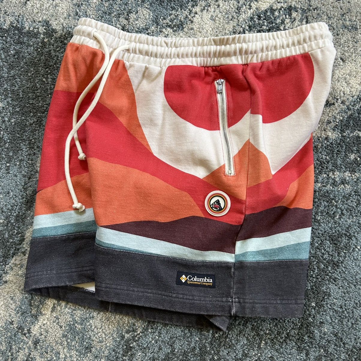 Columbia × Kith 2022 Sonora Desert Red Hibiscus Cotton Fleece Sweatshorts Size US 33 - 1 Thumbnail