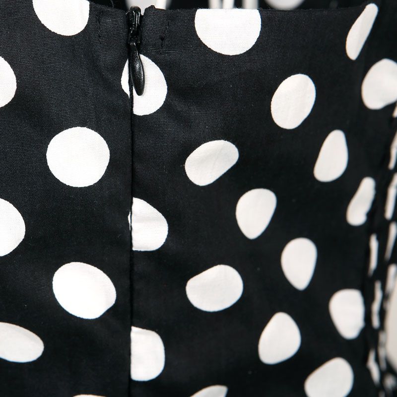 Other Polka Dots Vintage Style Plus Size Backless Women Dress Size L / US 10 / IT 46 - 6 Thumbnail