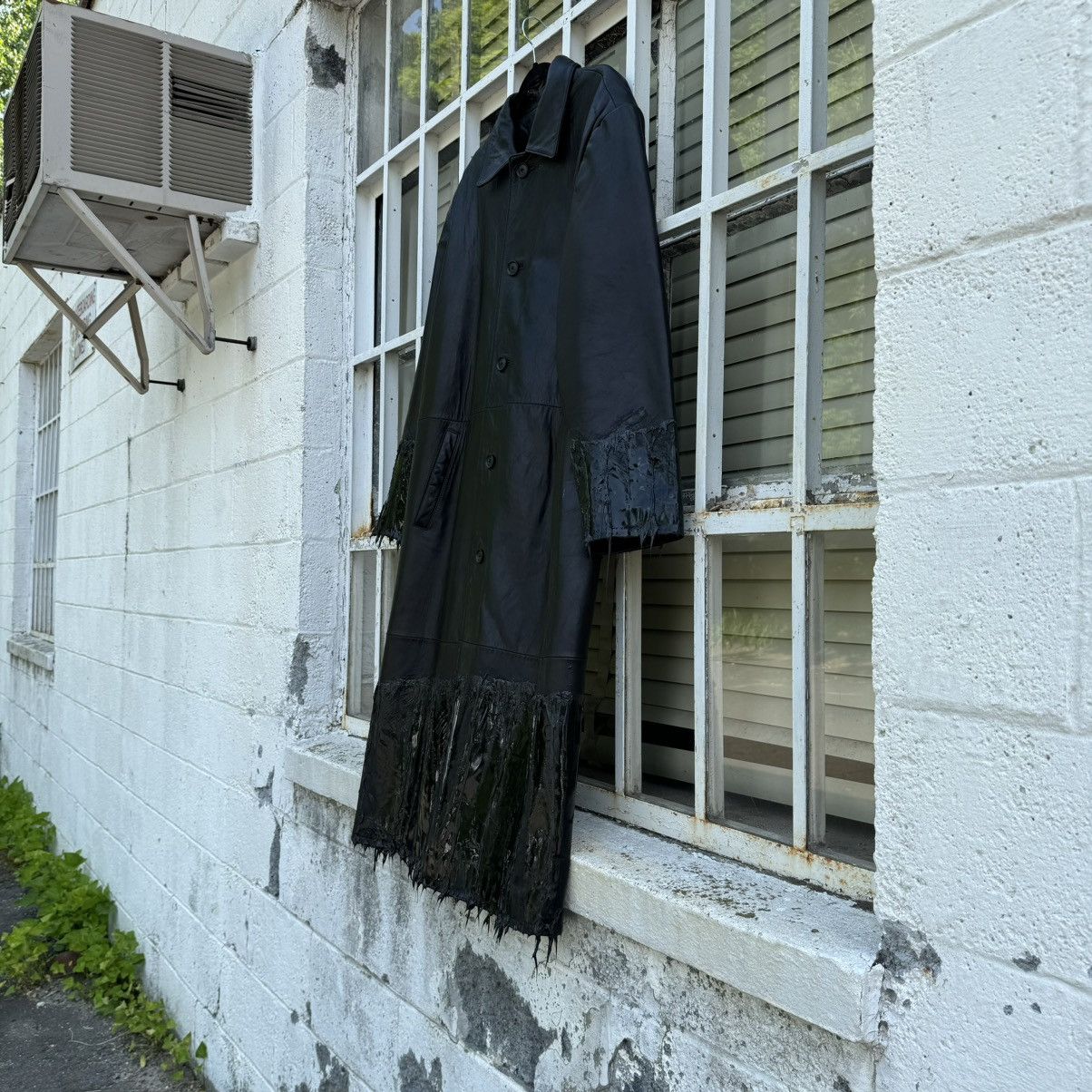 Japanese Brand Black Calf Leather Dripped Jacket Size US M / EU 48-50 / 2 - 3 Thumbnail
