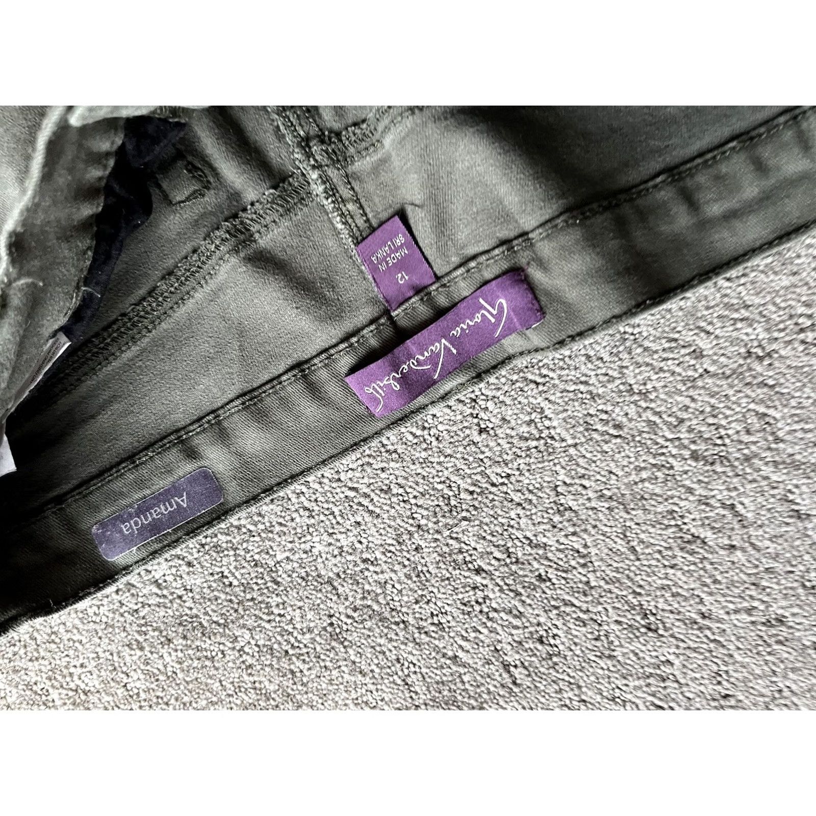 Gloria Vanderbilt Gloria Vanderbilt Jeans Amanda Straight Denim 12 Women Green Regular Inseam 28 Emma Size 34" / US 12 / IT 48 - 5 Thumbnail