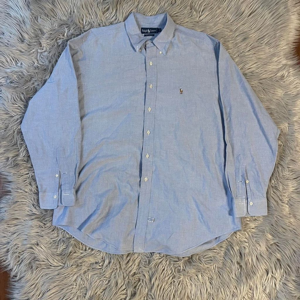 Ralph Lauren Ralph Lauren blue collared long sleeve size 17 Size US XL / EU 56 / 4 - 1 Thumbnail