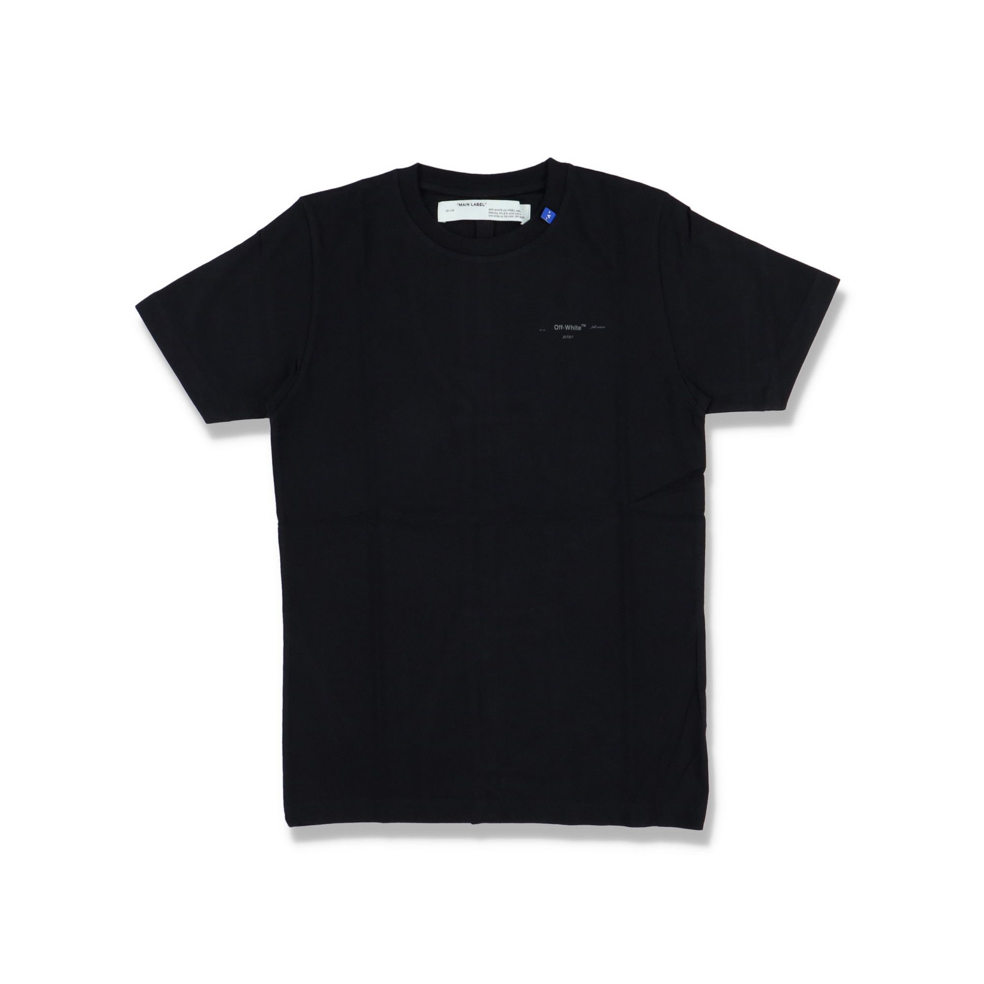 Off-White Black Unfinished Silver Arrows Logo T-Shirt Size US XS / EU 42 / 0 - 5 Thumbnail