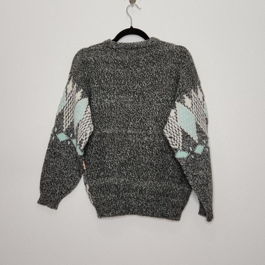 Vintage Vintage 80s Sweater Knit Acrylic Pastel Fairy Kei VTG Art Size M / US 6-8 / IT 42-44 - 4 Thumbnail