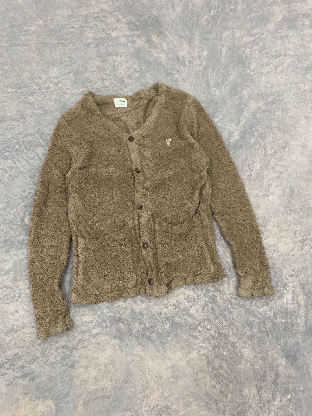 Homespun Knitwear × Vintage KURT COBAIN MOHAIR CARDIGAN FUR FLUFFY JAPAN COEN Size US S / EU 44-46 / 1 - 2 Thumbnail