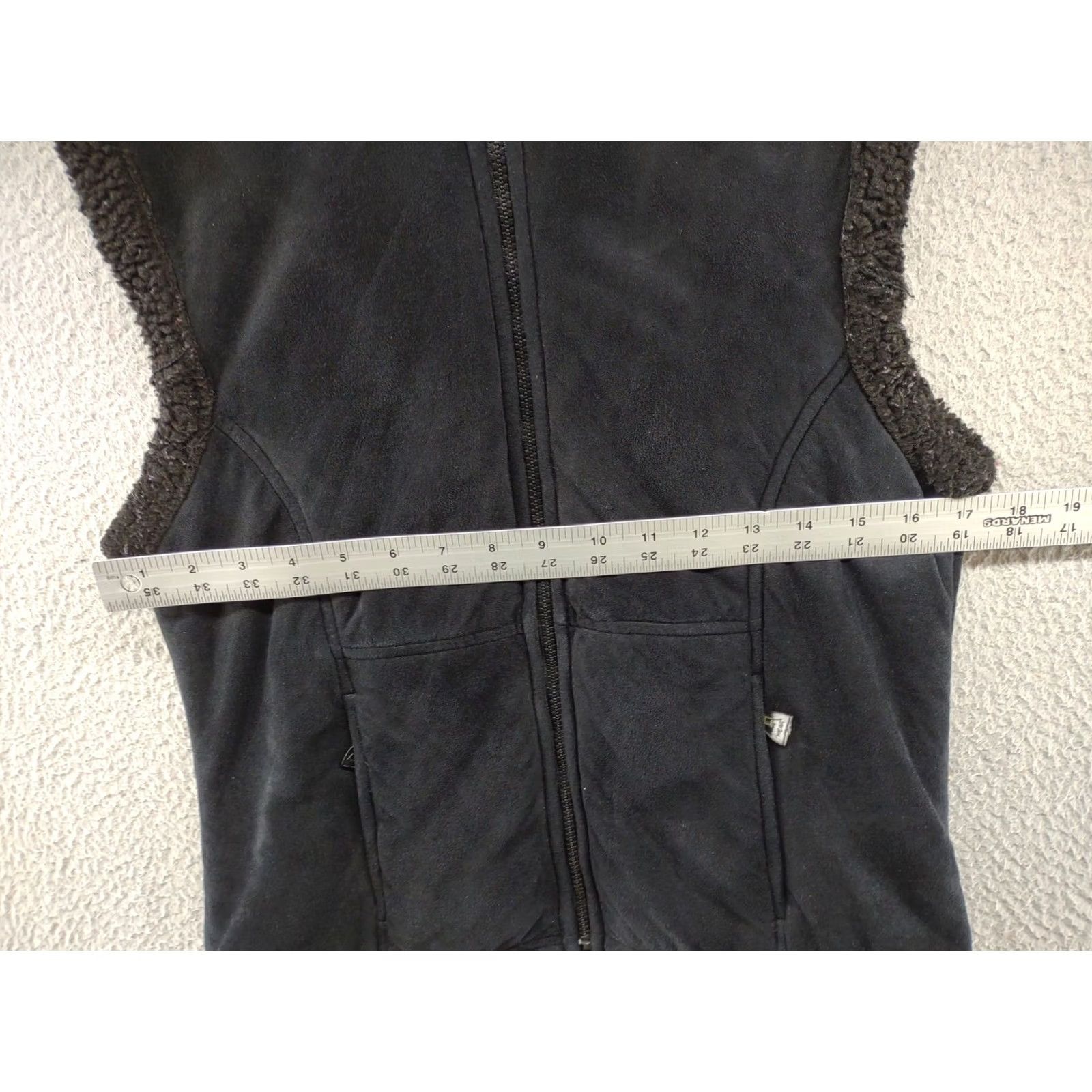 Avalanche Avalanche Womens Sherpa Lined Zip Up Suede Vest - M - Black Size M / US 6-8 / IT 42-44 - 5 Thumbnail