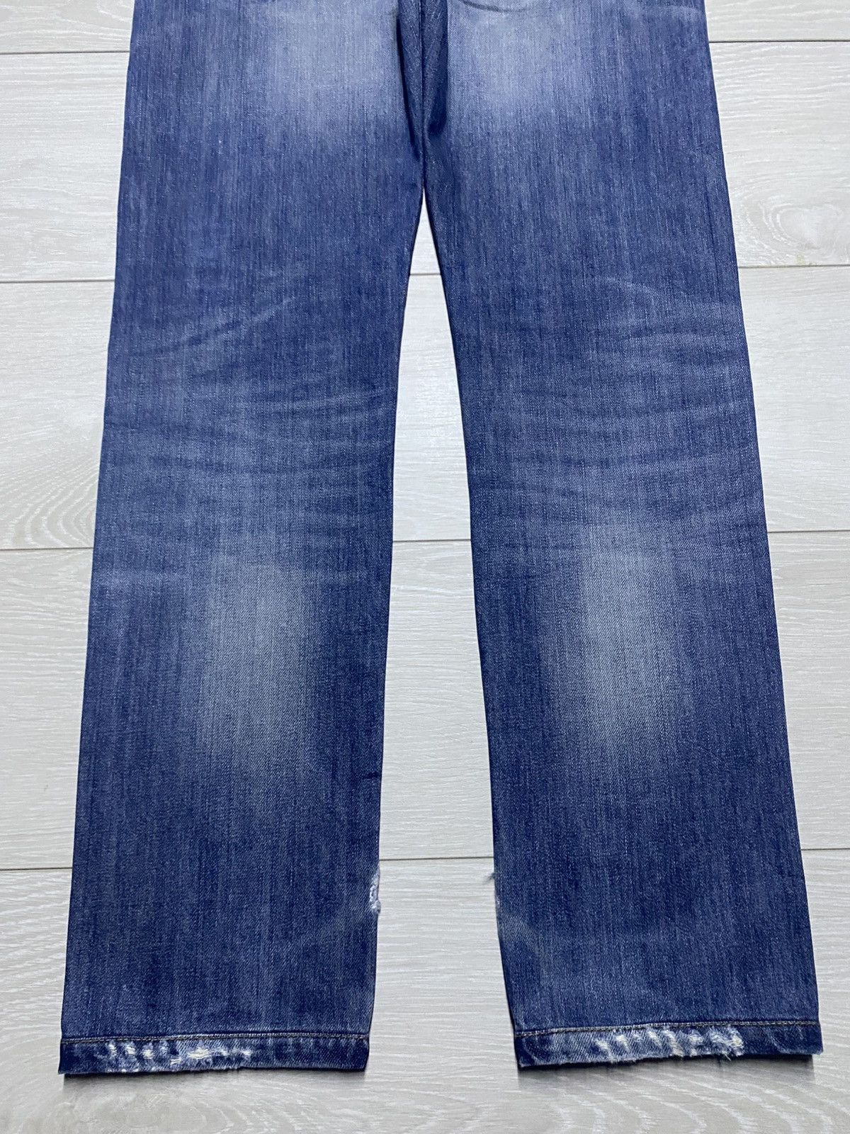 Ring Milano Vintage Ring Milano Blue Wash Distressed Skinny Jeans Size US 31 - 8 Thumbnail