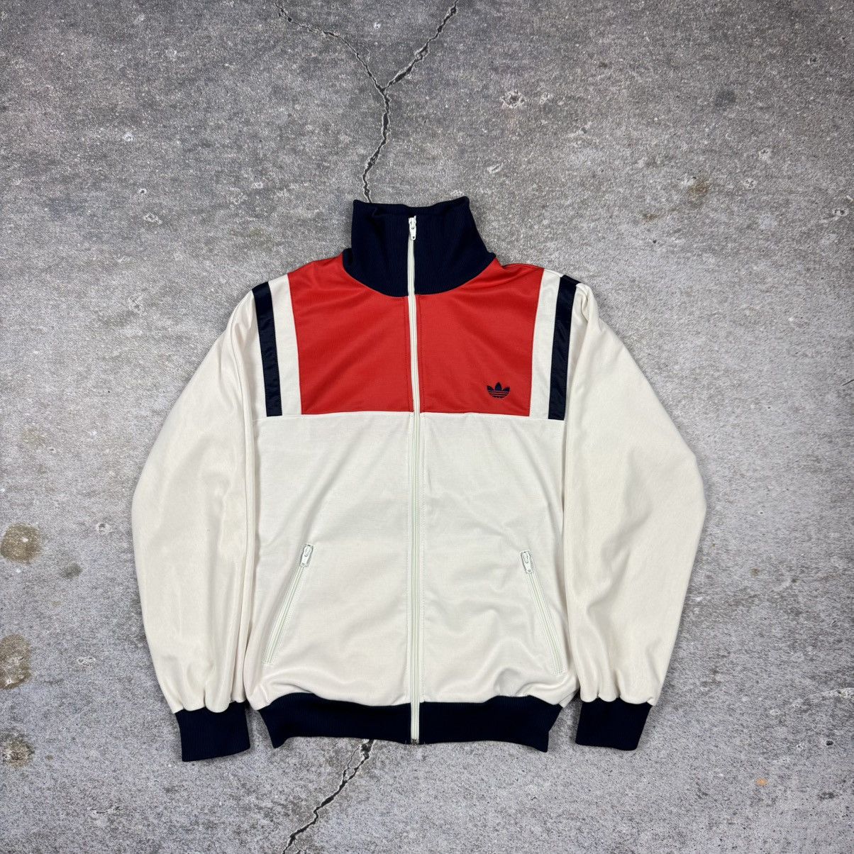 Adidas Rare 80s Vintage Adidas Track Top - Made in Malta (Size 50) Size US M / EU 48-50 / 2 - 1 Thumbnail