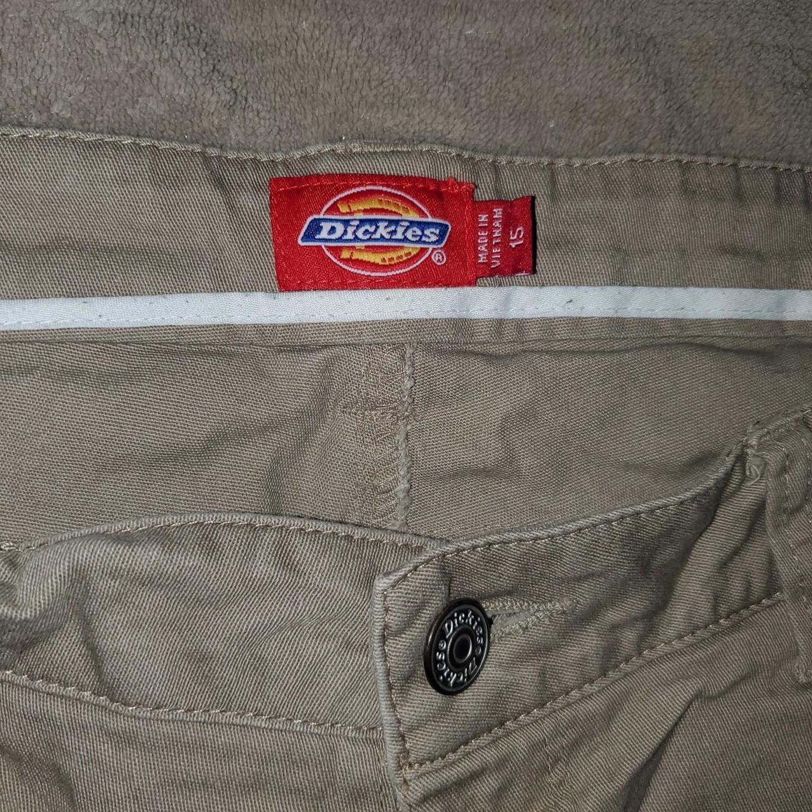Dickies Dickies Women's Tan and Khaki Trousers Size 36" / US 14 / IT 50 - 2 Thumbnail