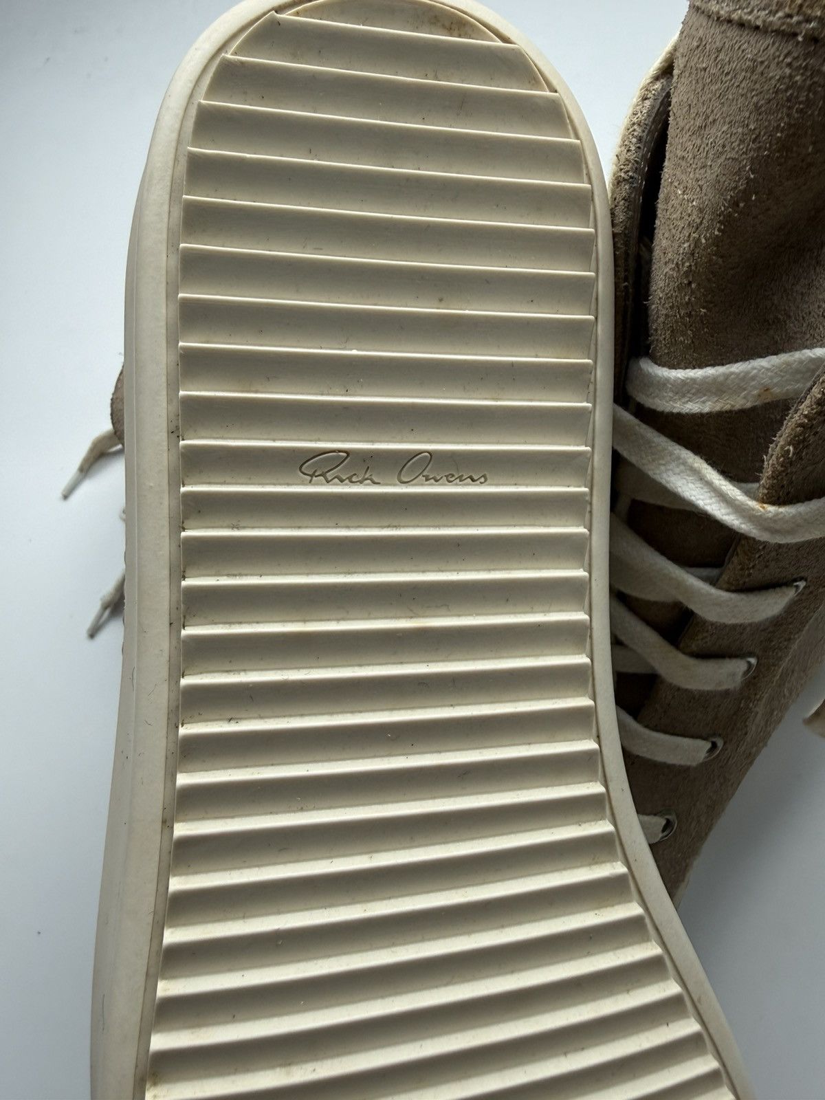 Rick Owens 2008 Rick Owens Dusty Suede Ramones Size US 12 / EU 45 - 12 Thumbnail