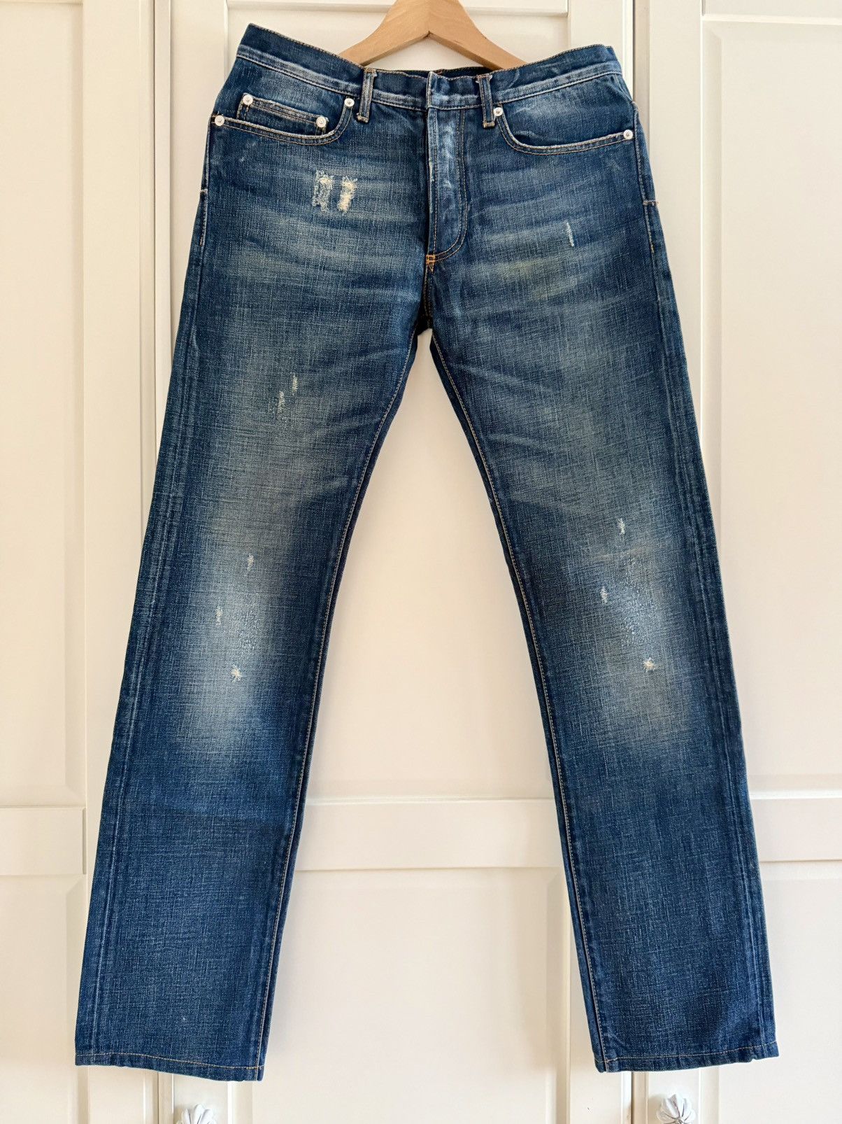 Dior Dior Homme MII AW05/06 Runway Dust Wash Damaged Jeans | Grailed