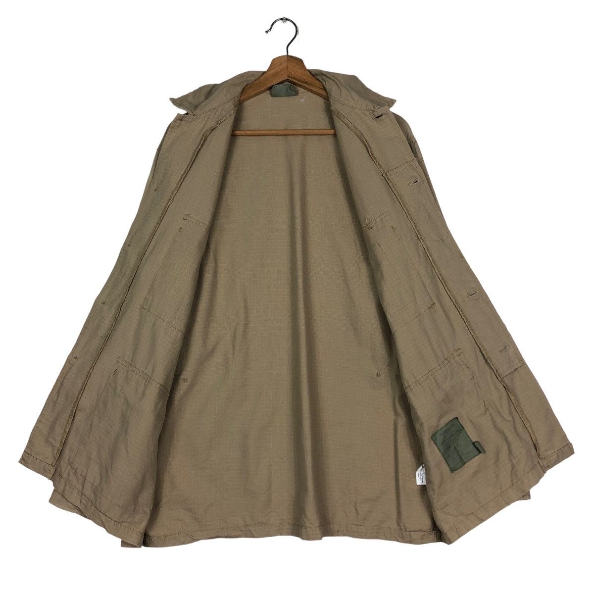 Japanese Brand 🔥Vintage HBT Inspector Cargo Jacket Multi Pocket Army Size US M / EU 48-50 / 2 - 13 Thumbnail