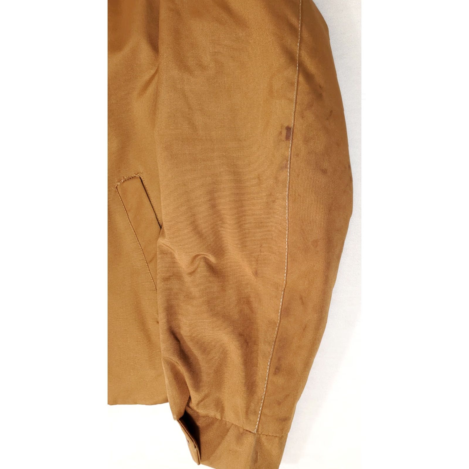 Sears VTG 70s Sears Sportsmaster Perma-Prest Jacket Mens L Beige Workwear Stains Bomber Jacket Size US L / EU 52-54 / 3 - 4 Thumbnail