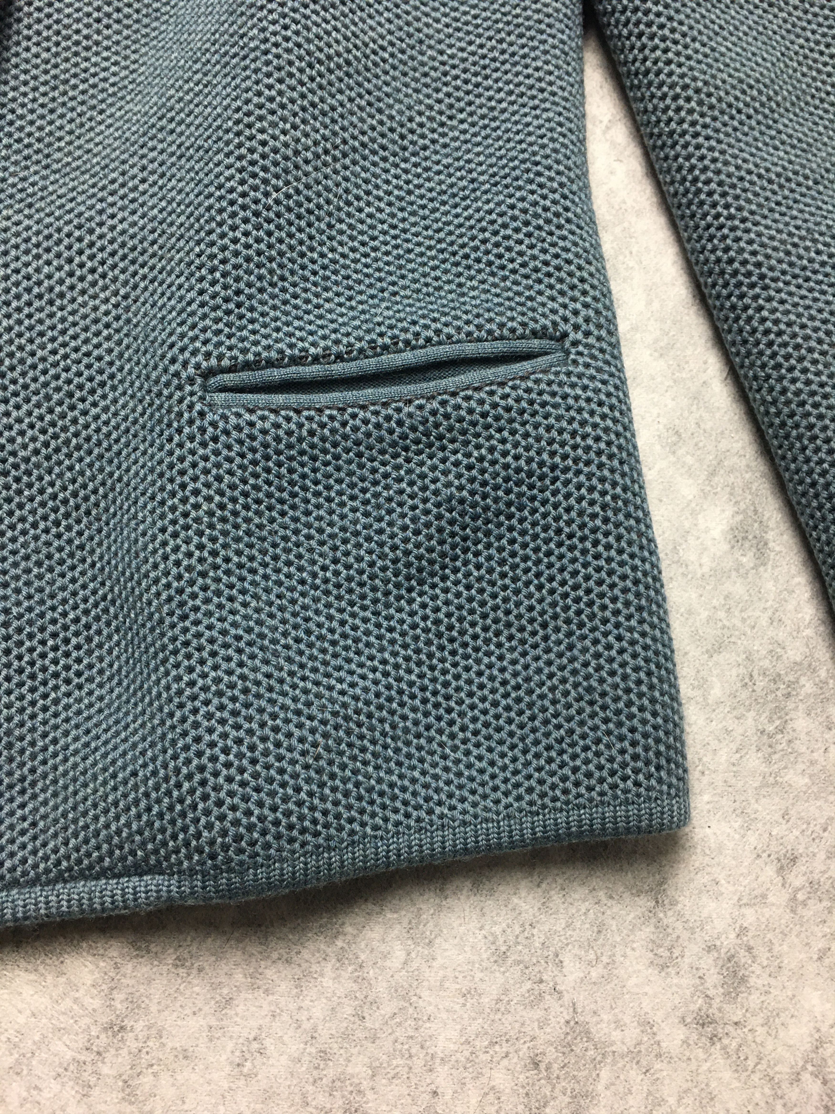Other Falconeri Italy Wool Knit Jacket Blue Size M Size M / US 6-8 / IT 42-44 - 6 Thumbnail
