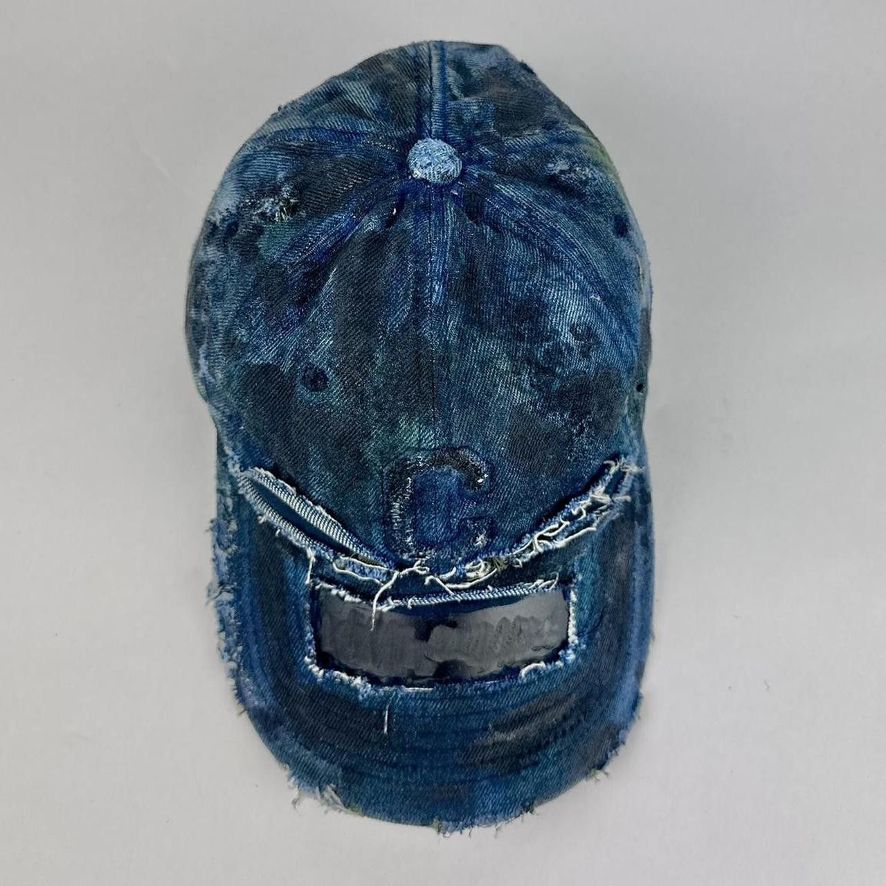 Other ASTROBOI* 'C' Blue Faded Denim Grunge Hat Size ONE SIZE - 3 Thumbnail