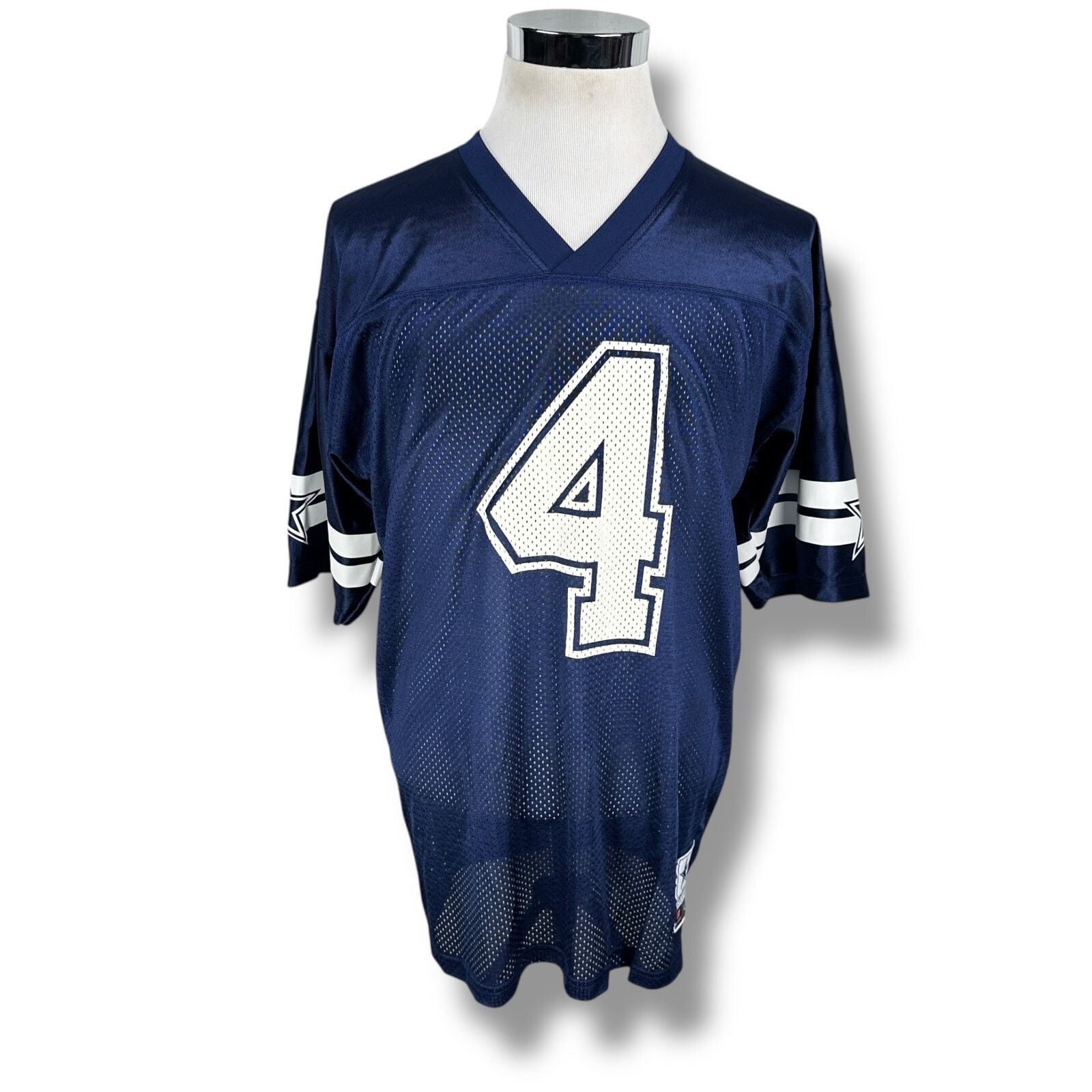 NFL NFL Dallas Cowboys Dak Prescott #4 Jersey Mens L Blue V-Neck Size US L / EU 52-54 / 3 - 1 Thumbnail