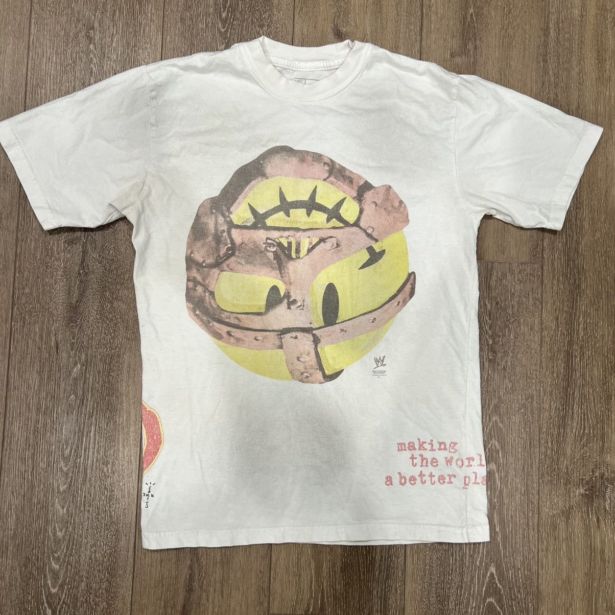 Cactus Jack by Travis Scott x WWE Mankind Tee 'White'