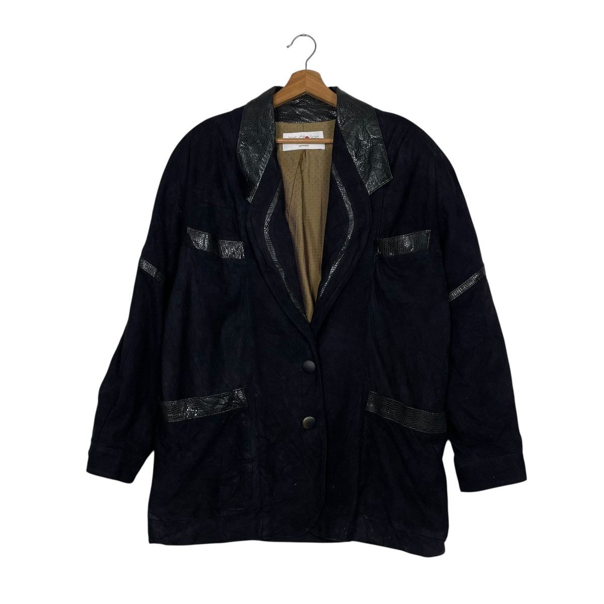 Other Les Etoiles Germany Design Leather Jacket Size L / US 10 / IT 46 - 1 Thumbnail