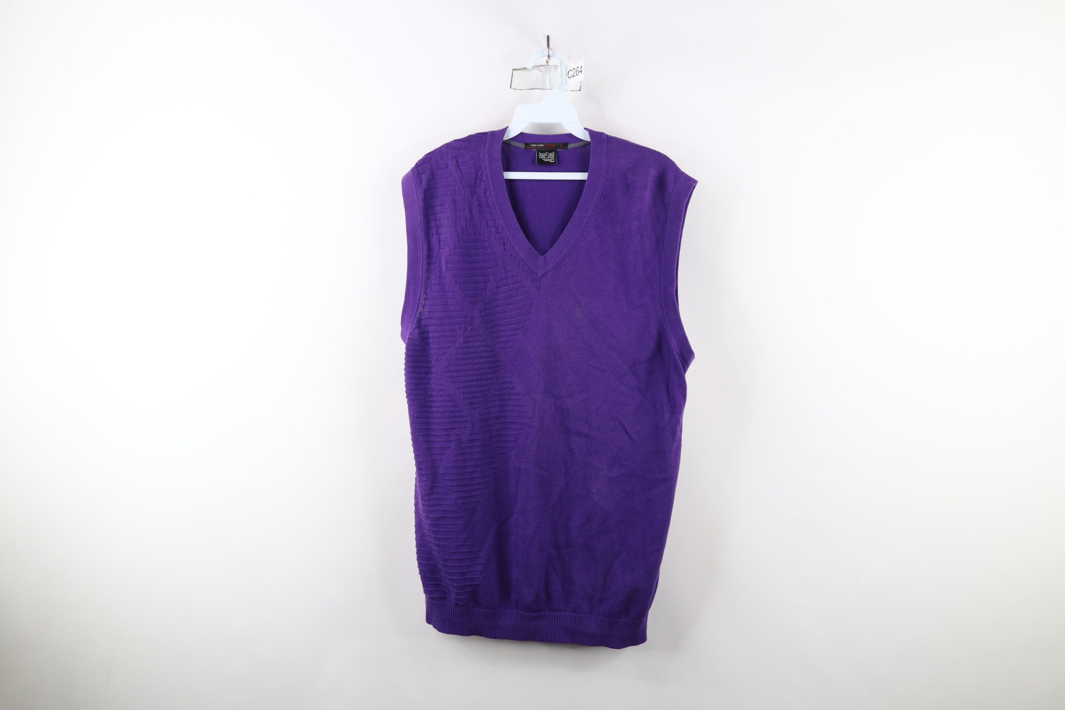 Nike × Vintage Vintage Nike Golf Tiger Woods Diamond Knit Sweater Vest Size US L / EU 52-54 / 3 - 1 Thumbnail
