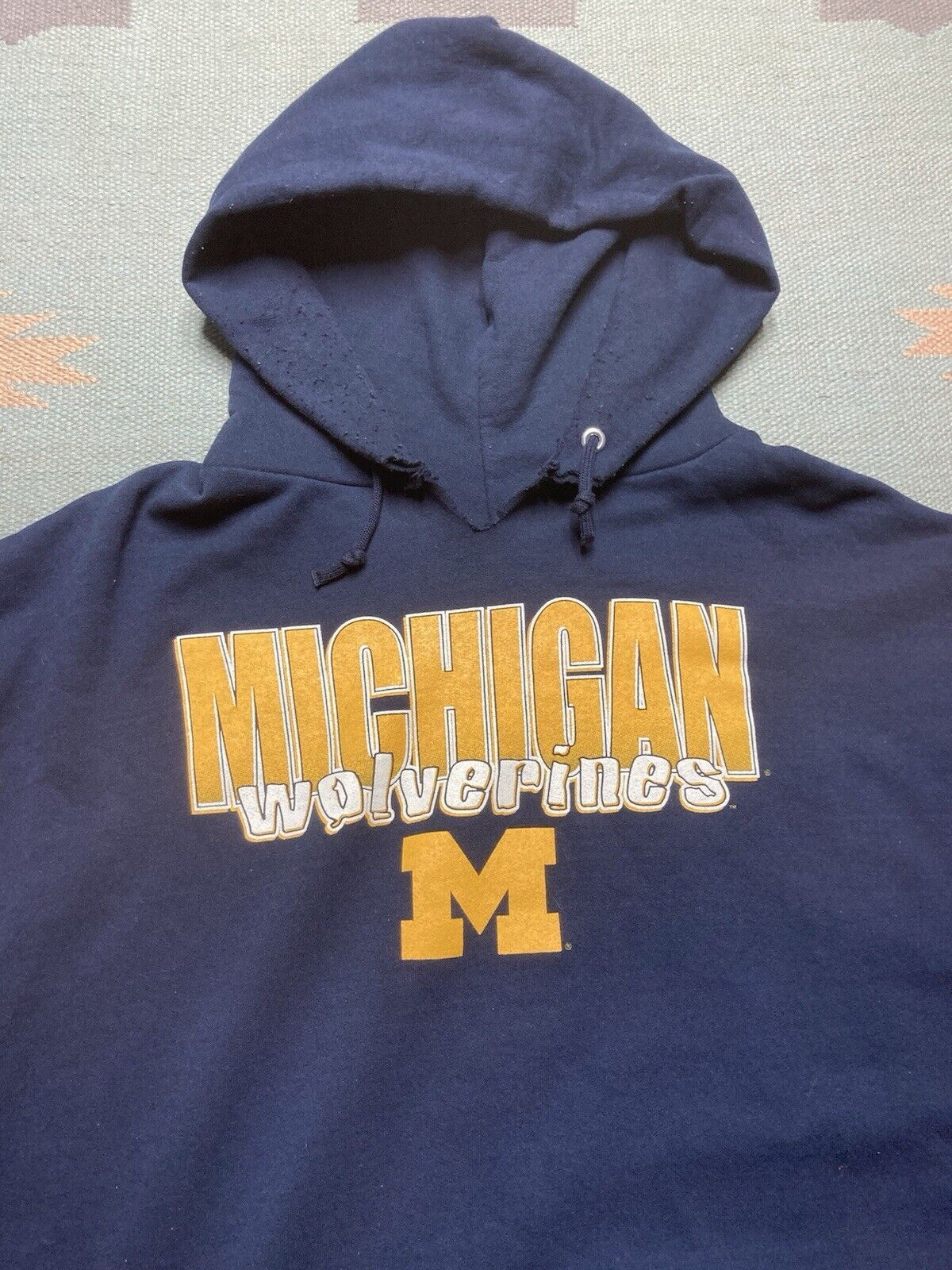 Vintage Vtg pullover hoodie university of Michigan wolverines XL Size US XL / EU 56 / 4 - 2 Thumbnail